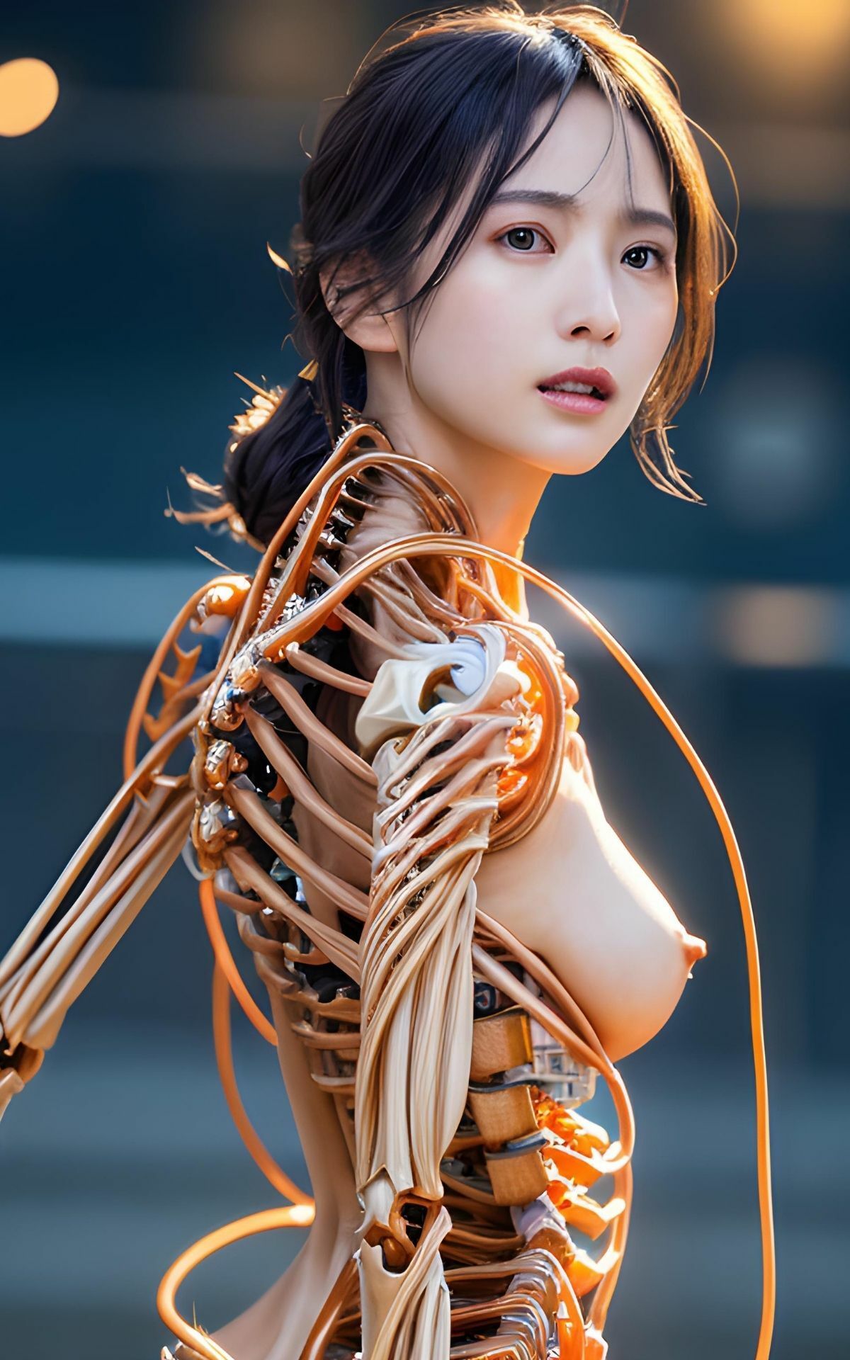 「ロボットすぎる女の子たち」AICG集 サンプル3ページ目