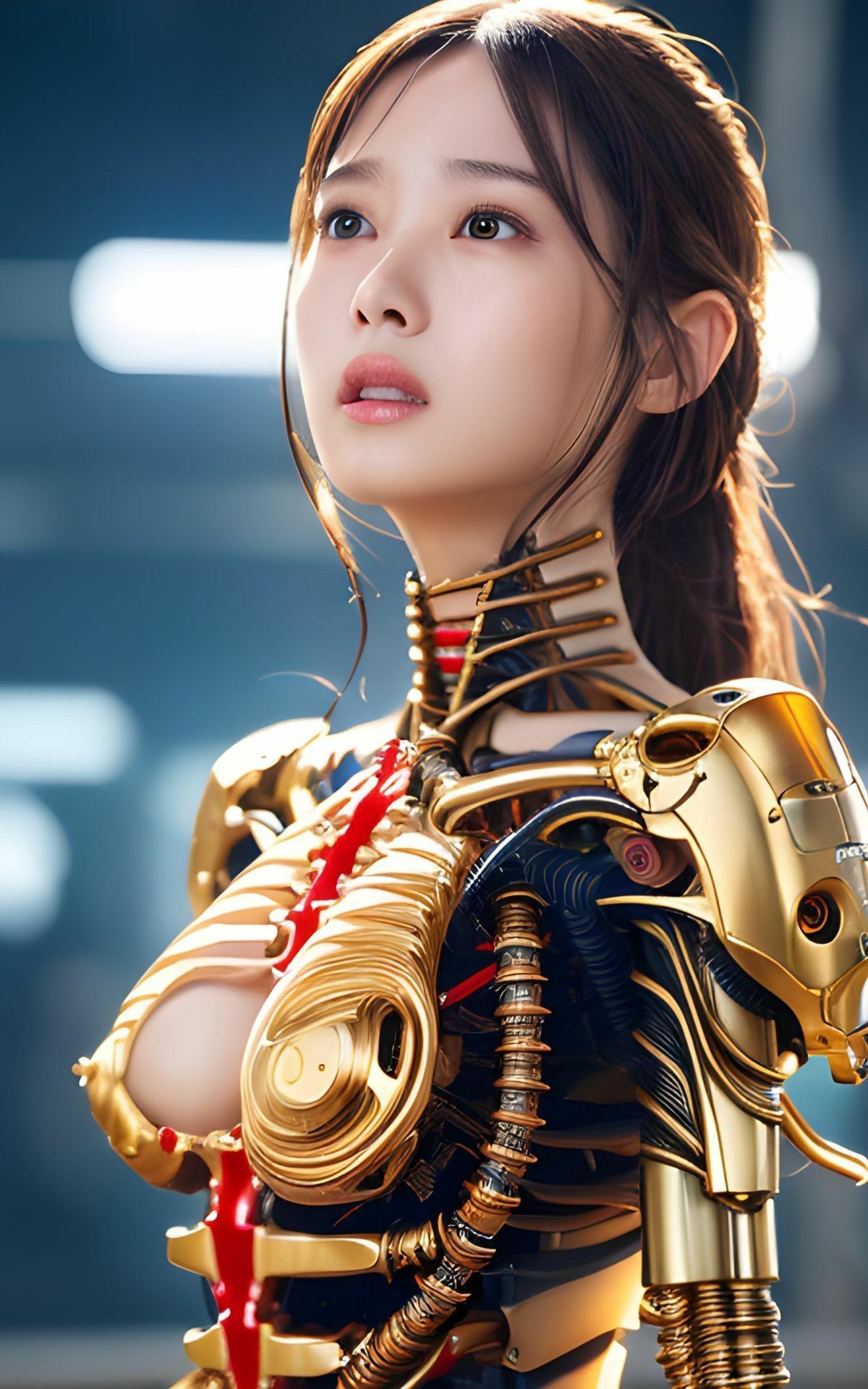 「ロボットすぎる女の子たち」AICG集 サンプル5ページ目
