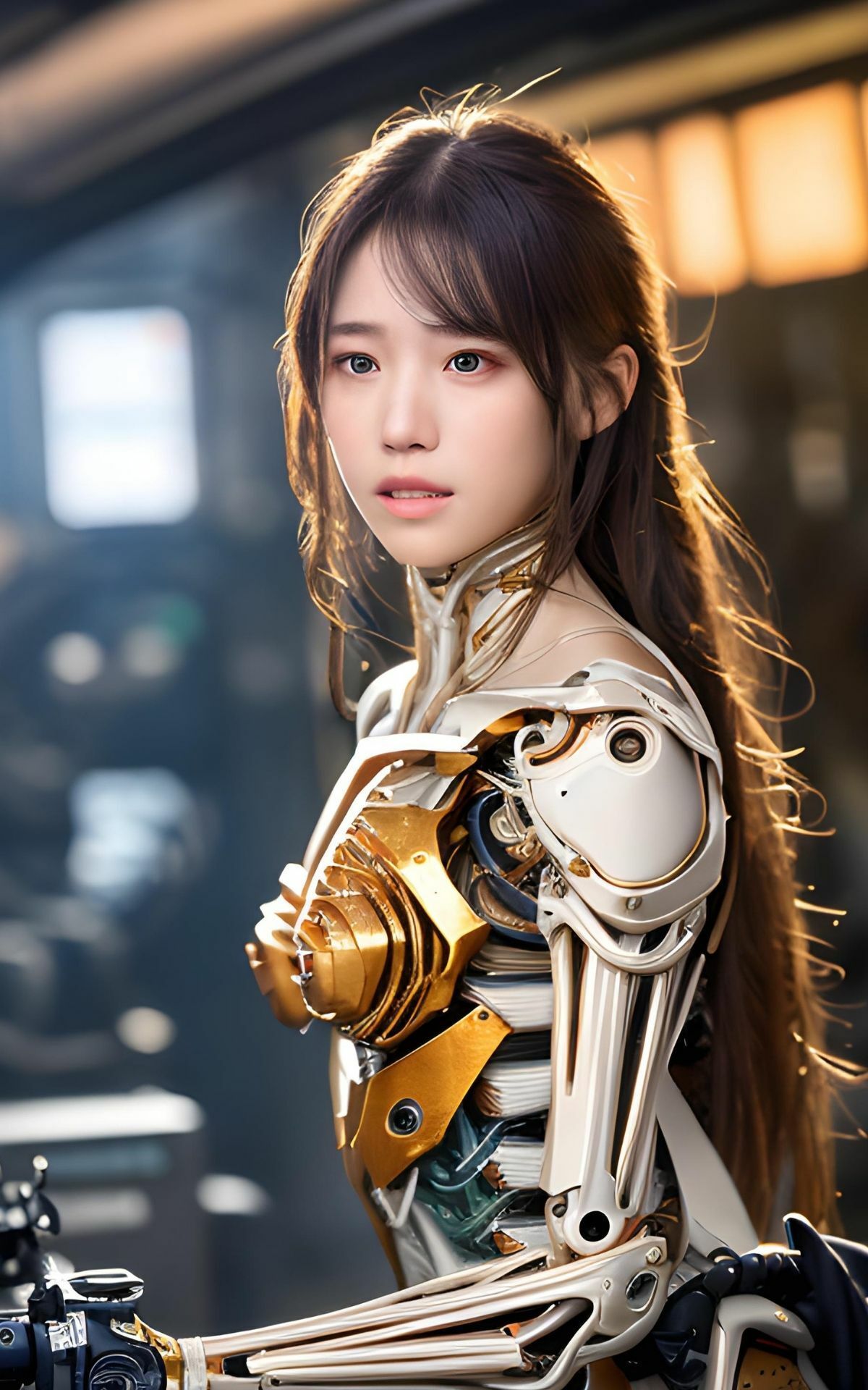 「ロボットすぎる女の子たち」AICG集 サンプル6ページ目