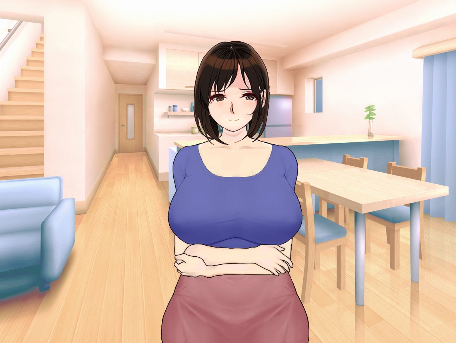 巨乳で綺麗な隣のおばさんで童貞卒業！ サンプル4ページ目