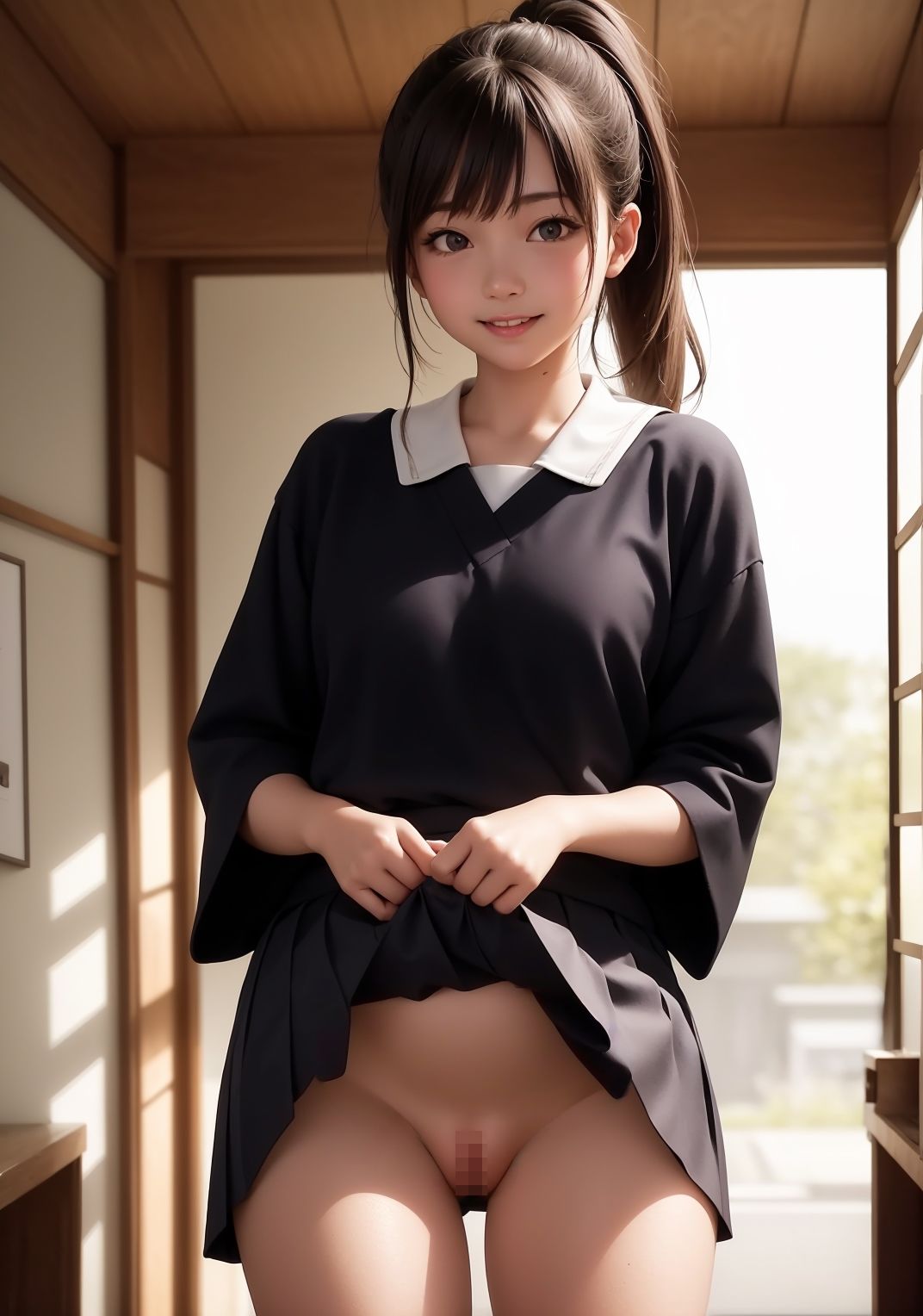 【制服美少女AIイラスト集】AI JKMODE R18【PNG250枚/PDF付】 サンプル4ページ目