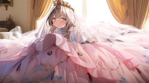 ウエディングドレス美少女セット9 ドレス気持ちいぃ サンプル4ページ目