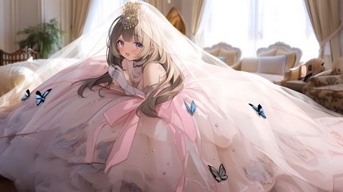 ウエディングドレス美少女セット9 ドレス気持ちいぃ サンプル5ページ目