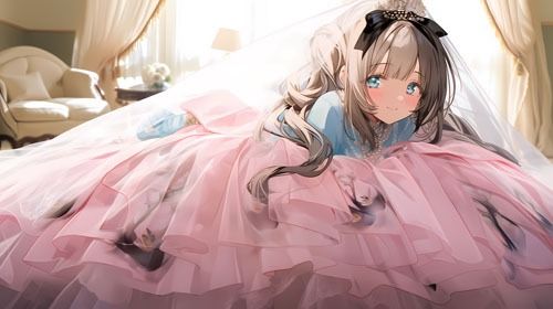 ウエディングドレス美少女セット9 ドレス気持ちいぃ サンプル7ページ目