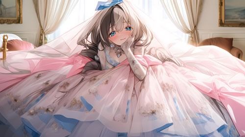 ウエディングドレス美少女セット9 ドレス気持ちいぃ サンプル8ページ目