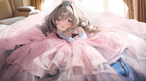ウエディングドレス美少女セット9 ドレス気持ちいぃ サンプル9ページ目