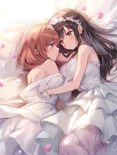 ウエディングドレス美少女セット11（百合3） サンプル3ページ目