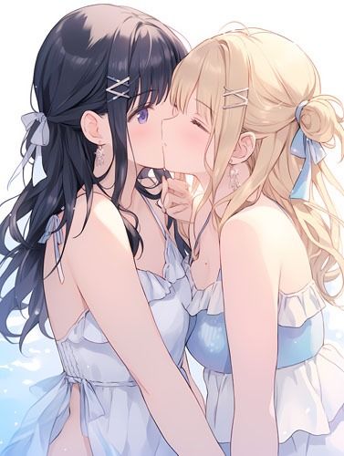 ウエディングドレス美少女セット11（百合3） サンプル4ページ目
