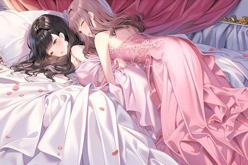 ウエディングドレス美少女セット11（百合3） サンプル8ページ目