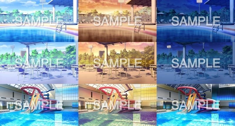 みにくる背景CG素材集『夏休み編』part01（Boost） サンプル1ページ目