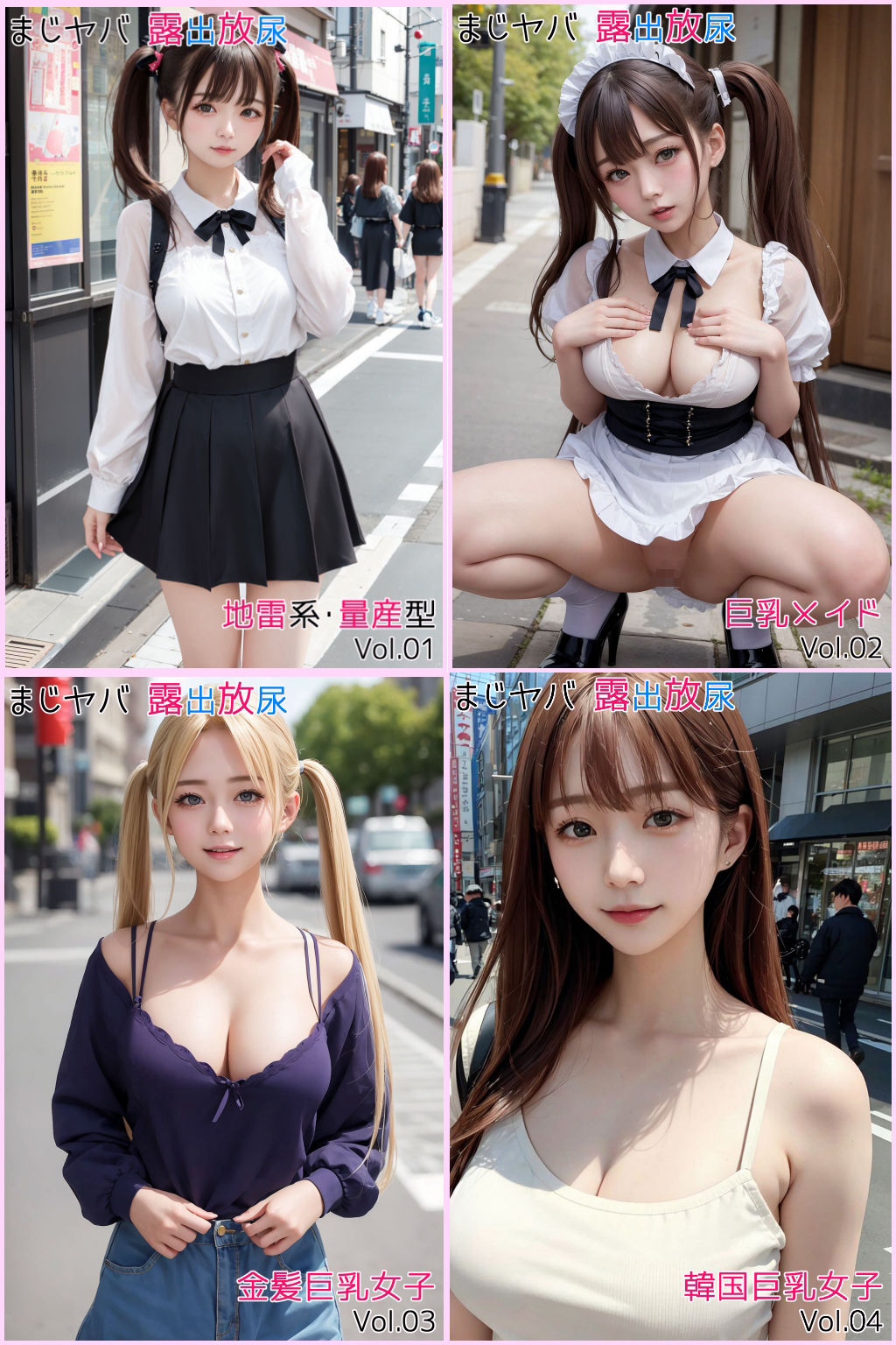 【1本無料】マジやば露出放尿 4本セット （vol.01〜04） サンプル9ページ目