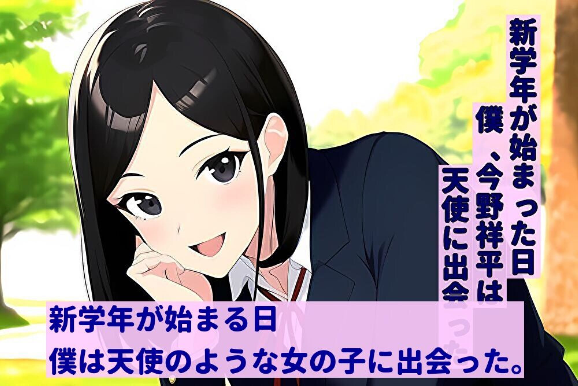 巨乳な学校一のビッチに一目惚れして告白したら、浮気の黙認とプラトニックな関係に一年間耐えられたら恋人になってあげると言われた話 サンプル1ページ目