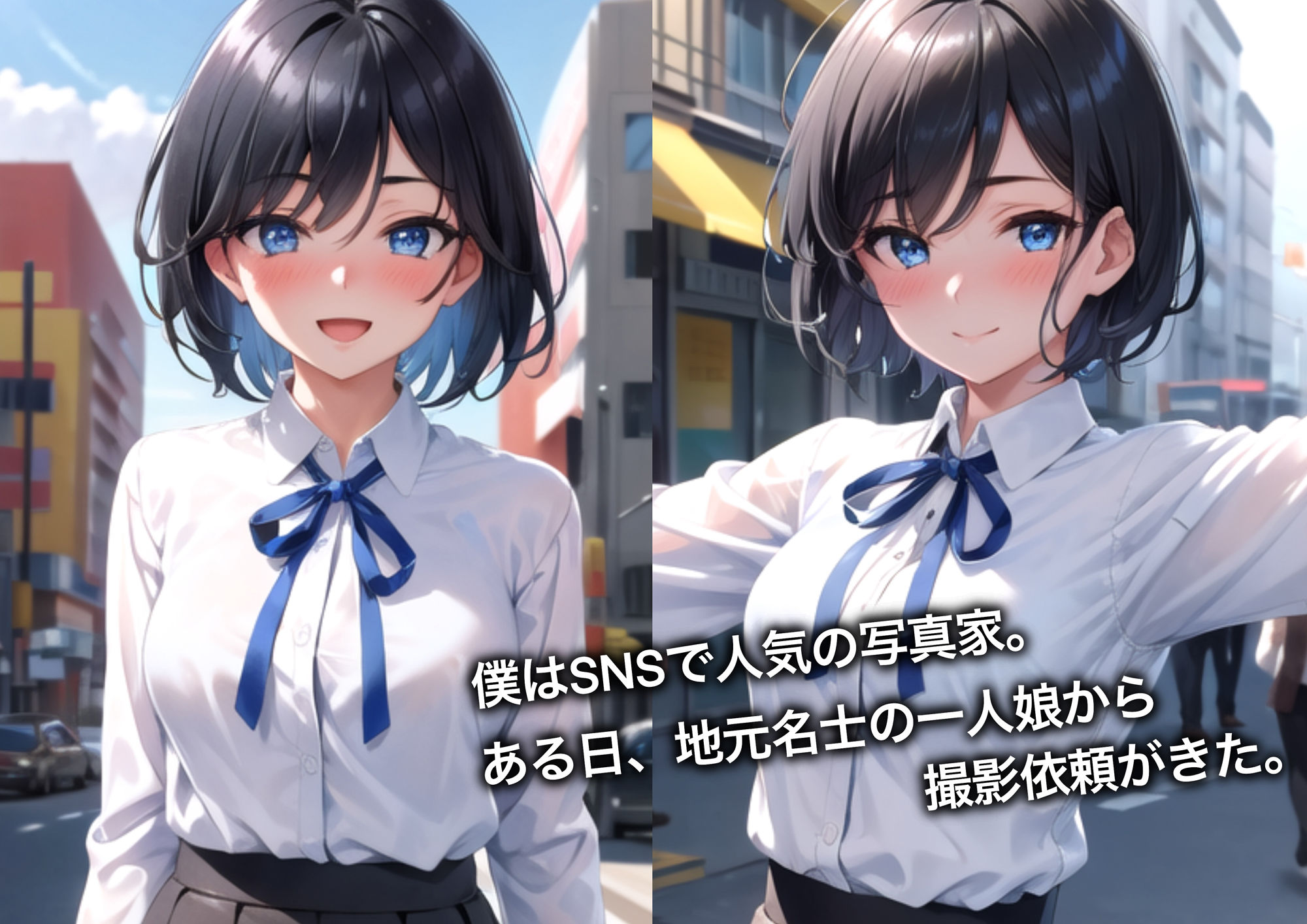 地元名士の一人娘 撮影会エロCG集【AI生成】 サンプル1ページ目
