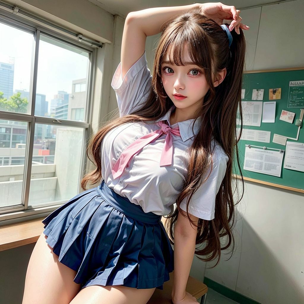 【巨乳Fカップ】学校一可愛い先輩がヤラせてくれた サンプル1ページ目