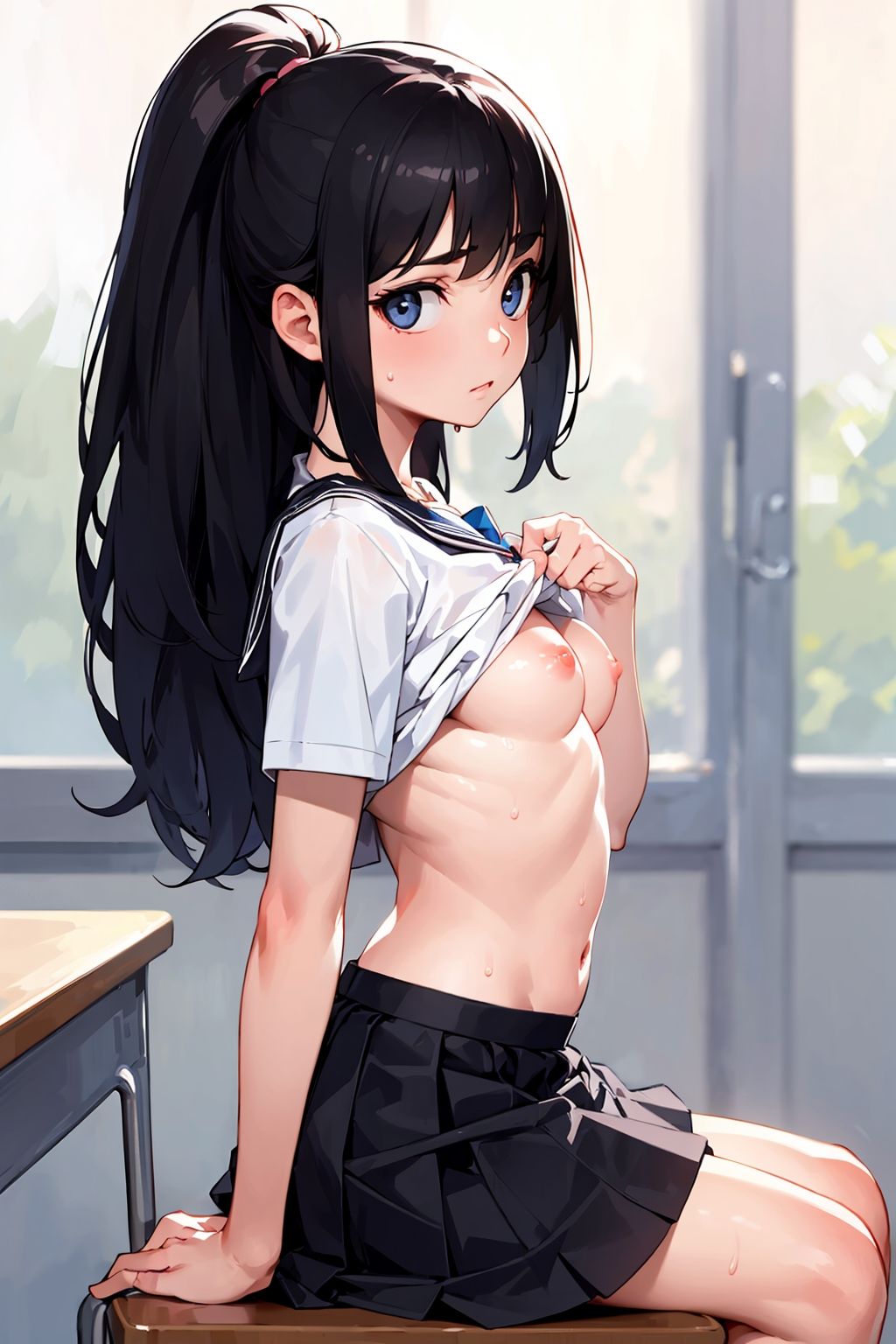 かわいい制服〇〇の1日400 サンプル2ページ目