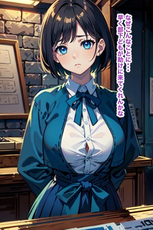 山賊の頭が女体化させられ受付嬢に、さらに娼婦にさせられる サンプル8ページ目