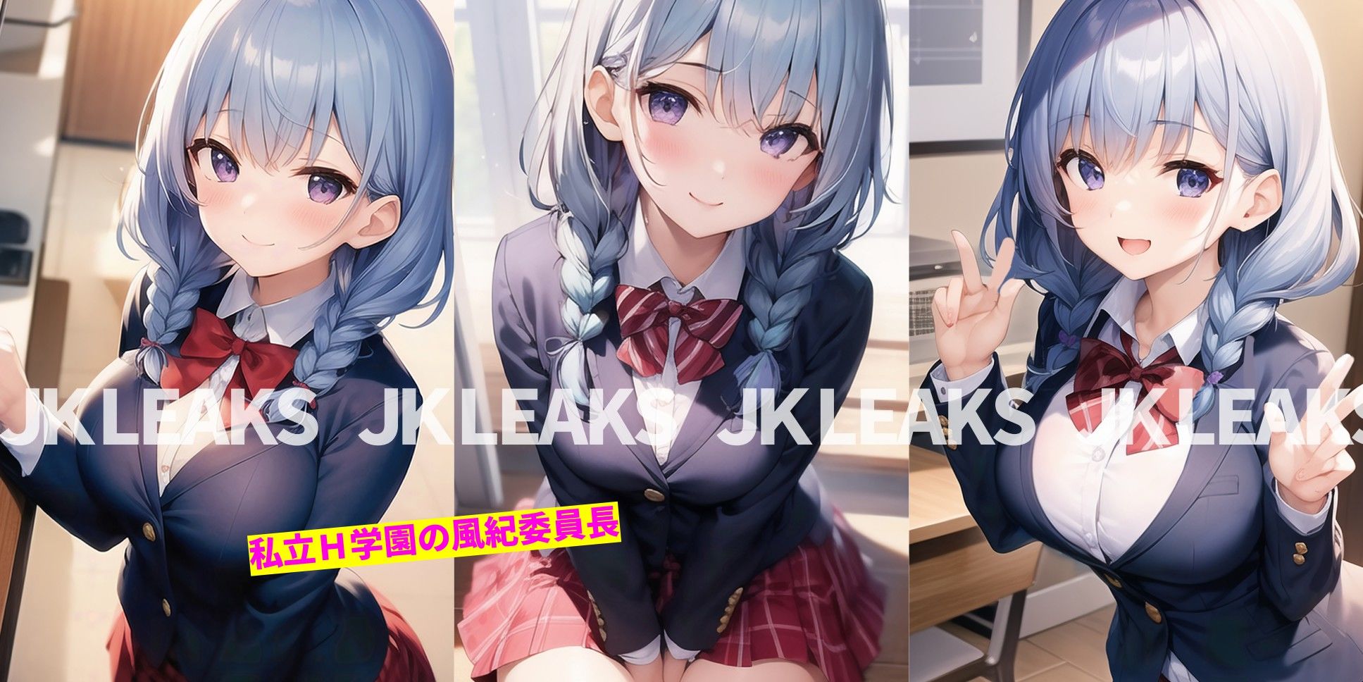 JKLEAKS 2 - Fカップ委員長編 -【AIアニメ付】 サンプル1ページ目