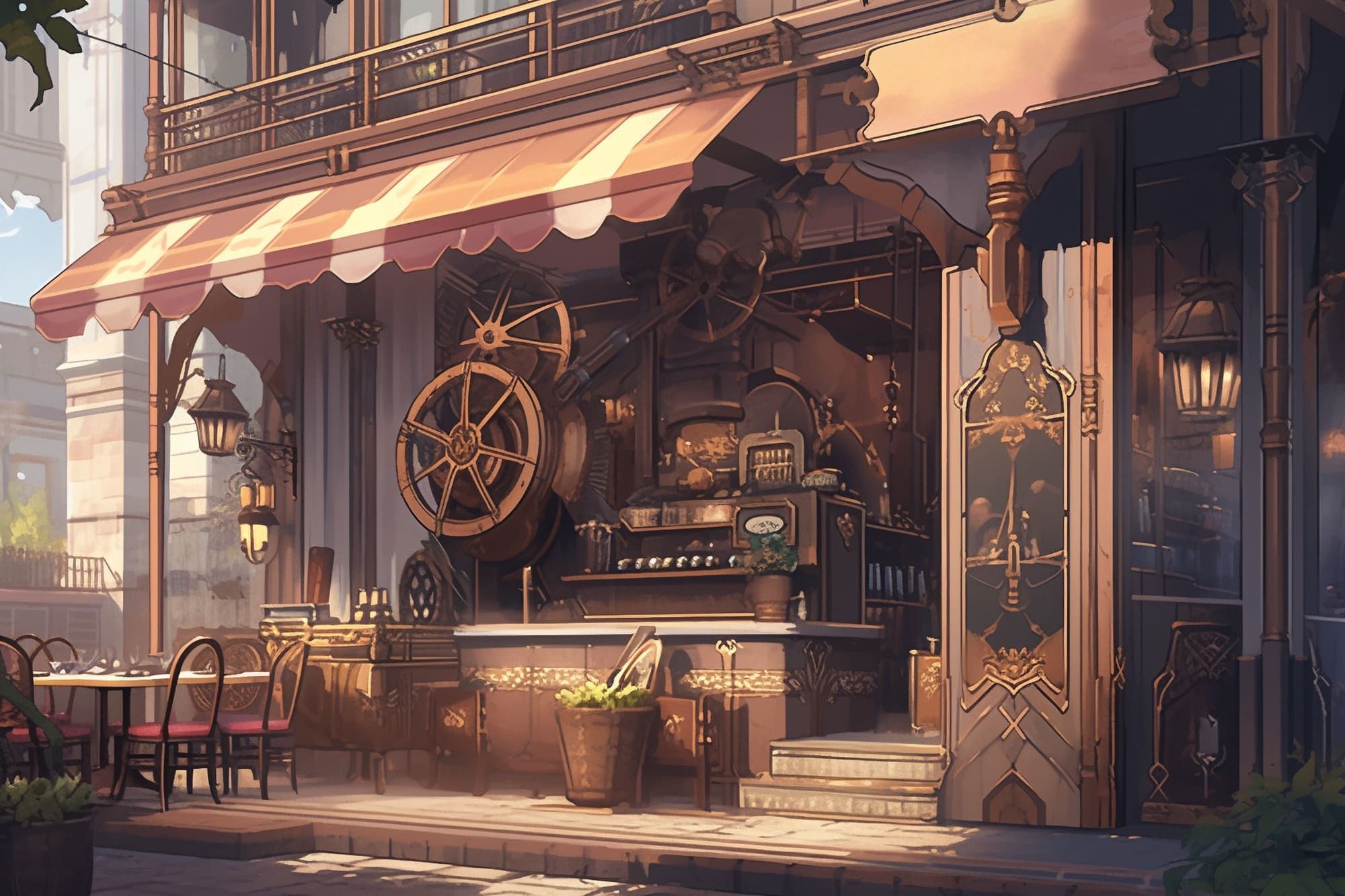 【繊細芸術的スチームパンク背景】著作権フリーの高解像度画像（100枚） サンプル6ページ目