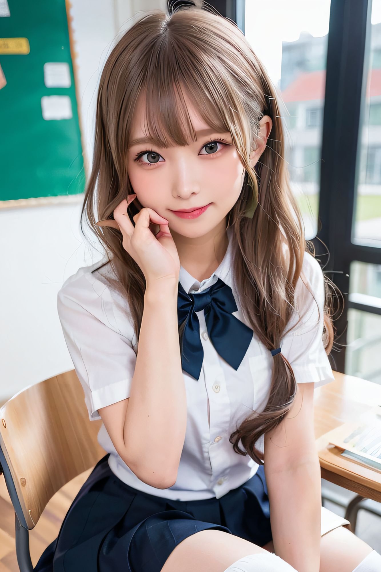 かわいいエッチ顔 〜制服〜 サンプル4ページ目