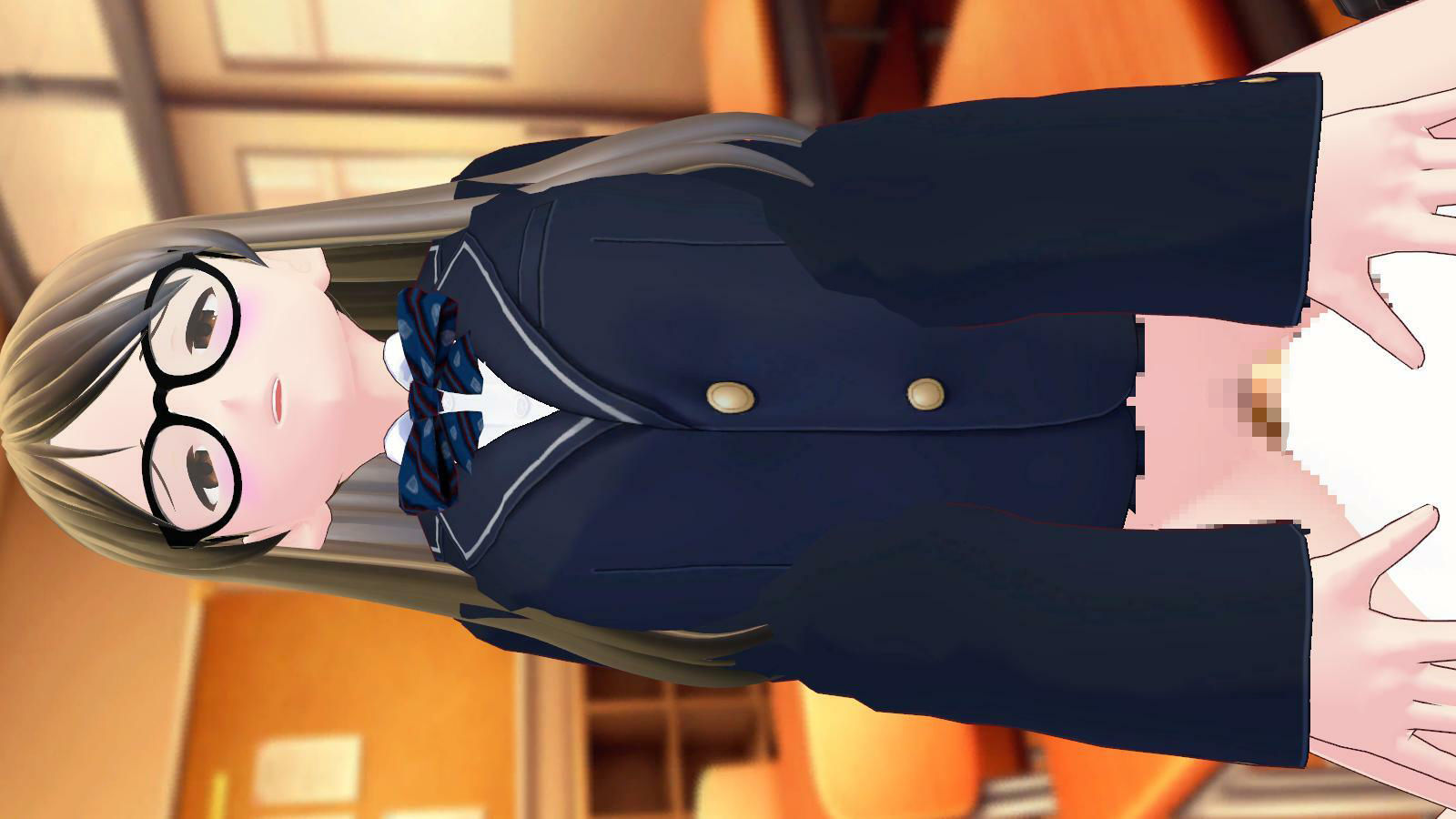 放課後の教室で着衣セックス配信するメガネ女子！ サンプル7ページ目