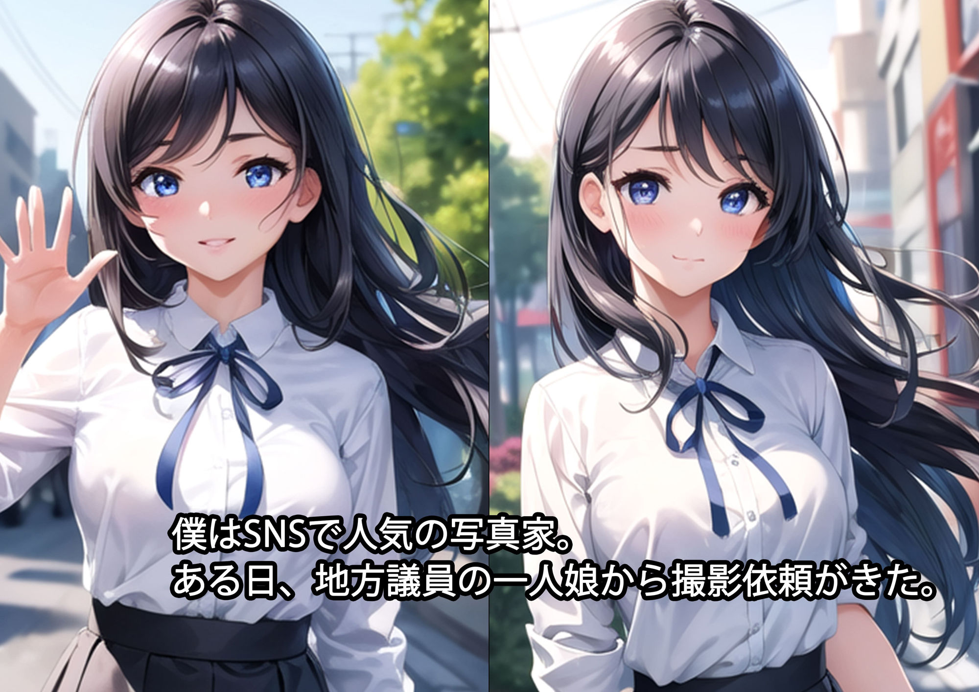 地方議員の一人娘 撮影会エロCG集【AI生成】 サンプル1ページ目
