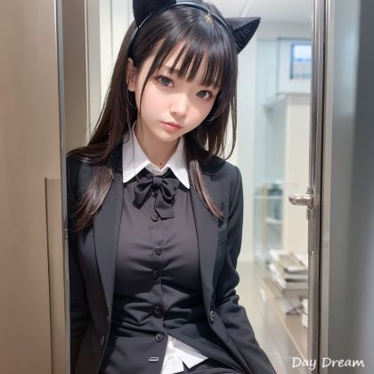猫耳OL サンプル1ページ目