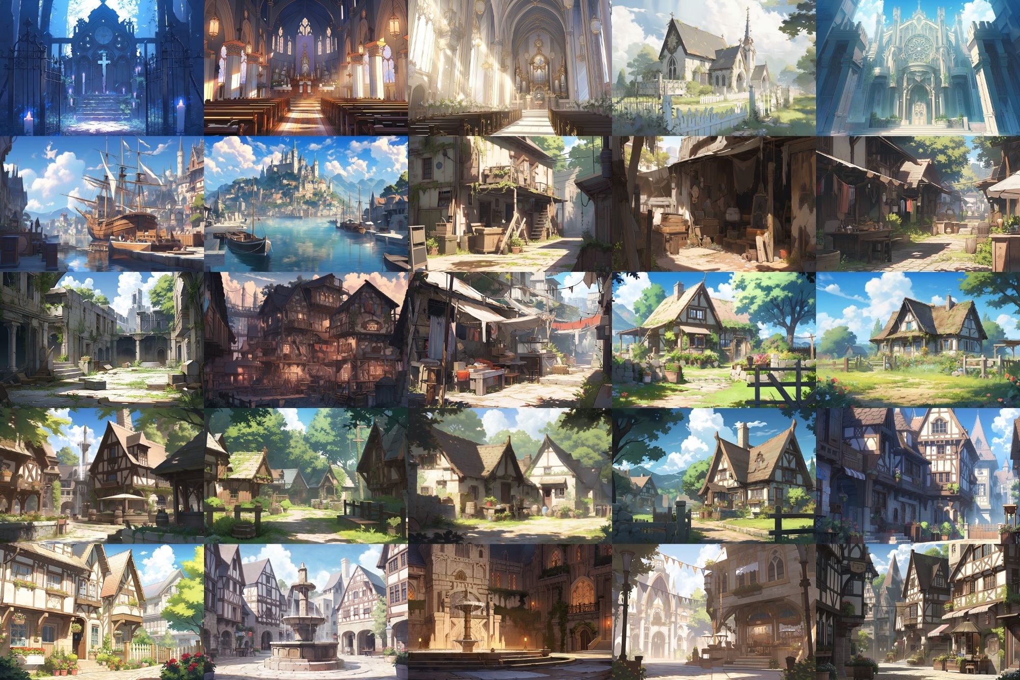 【繊細で芸術的な中世欧州風背景】著作権フリーの高解像度画像（100枚） サンプル1ページ目