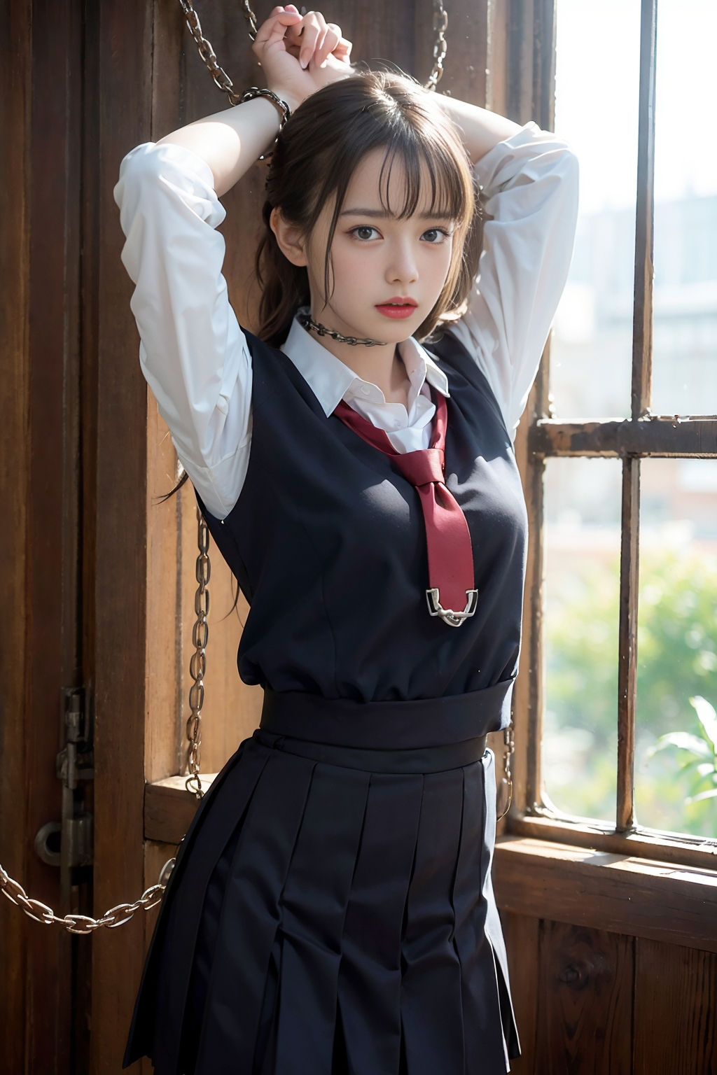 制服緊縛〜クラス1可愛い清楚系ビッチを凌●〜 サンプル3ページ目
