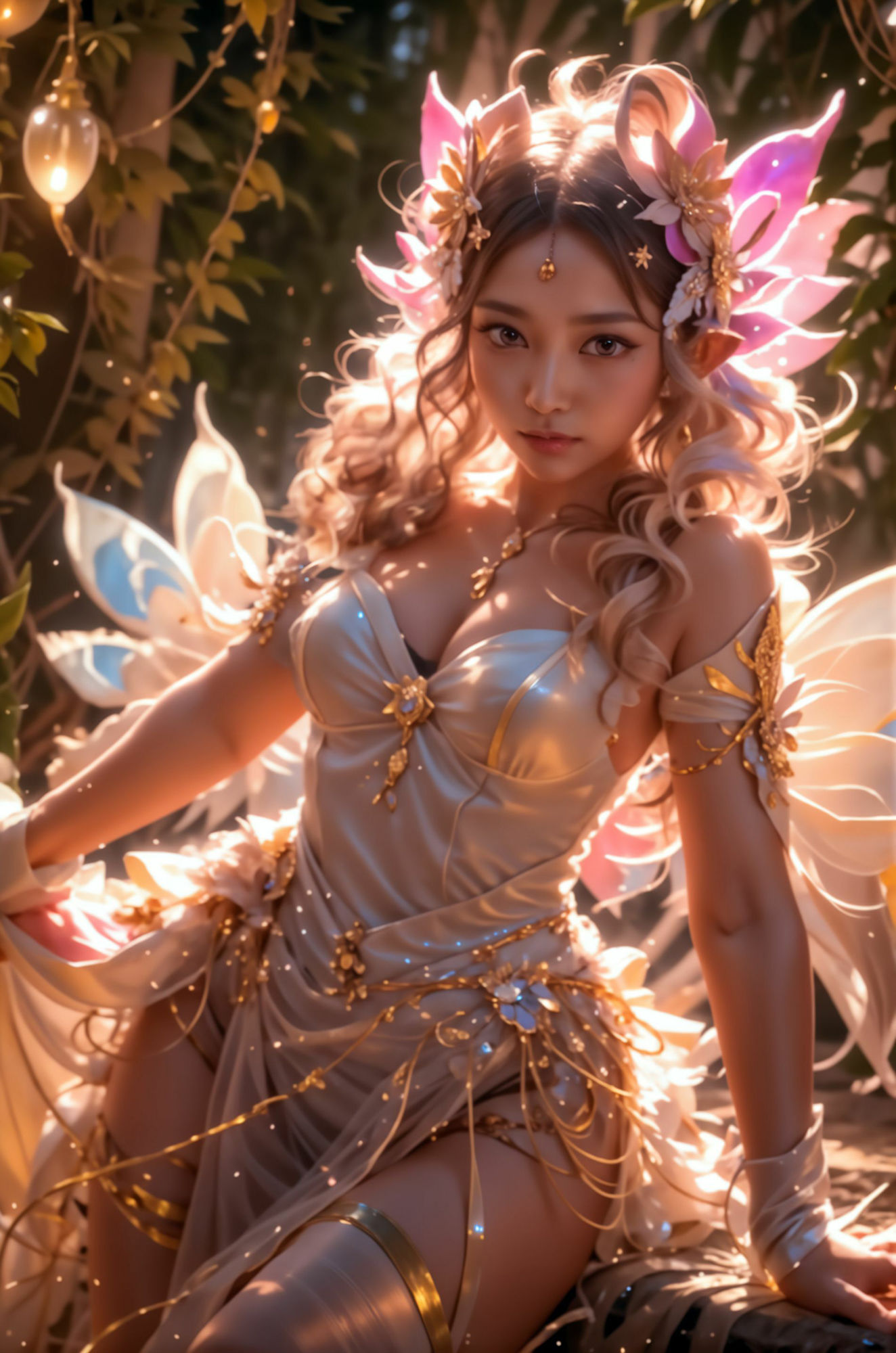 このエルフ、実は妖精のふりをした淫魔サキュバスで、勇者の俺を毎晩誘惑してくるんだが…妄想AI美女イラスト集vol.7 ファンタジーコスプレ満載 サンプル1ページ目