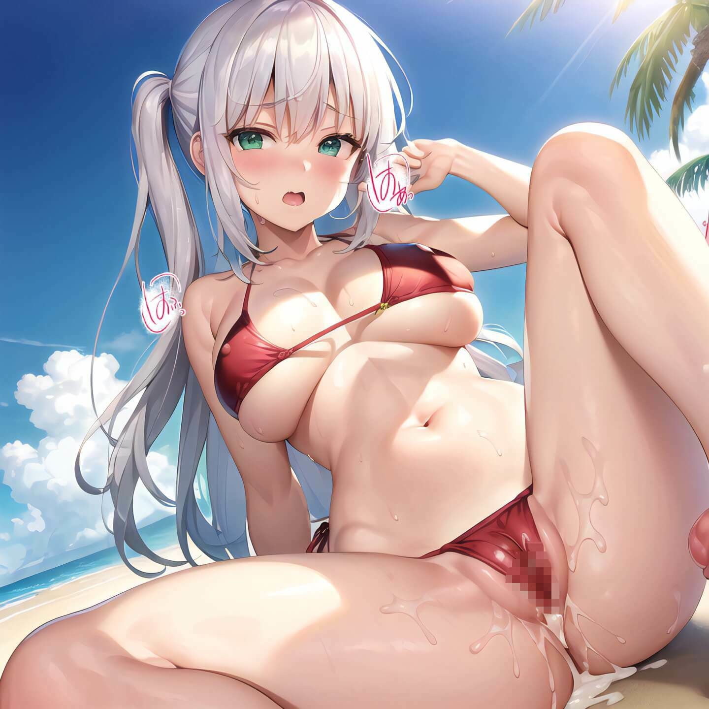 ビッチになっちゃう秘密の浜辺第二弾〜女子校生たちに中出し放題〜【豪華328枚収録】 サンプル5ページ目
