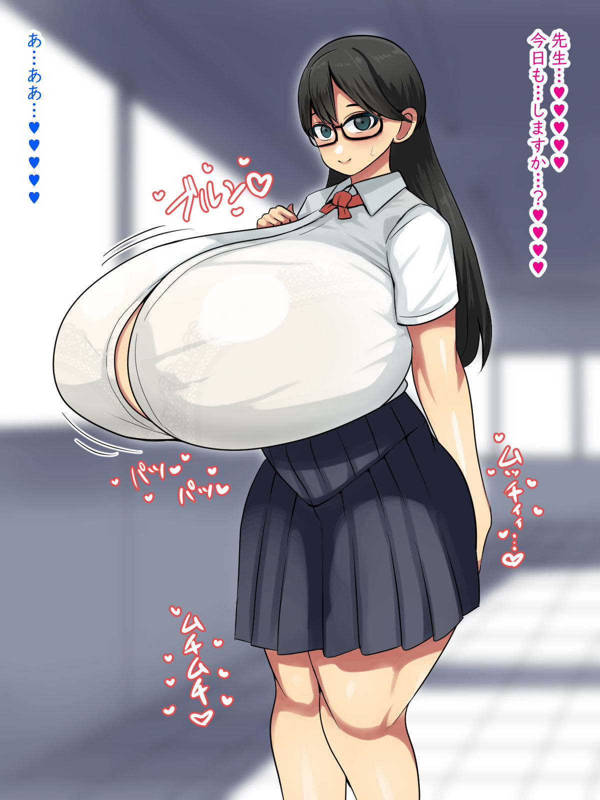 地味眼鏡爆乳のおりこう優等生とのセックスライフ 〜Pカップのデカチチ教え子がエロすぎて四六時中精液グツグツ作られる〜 サンプル2ページ目