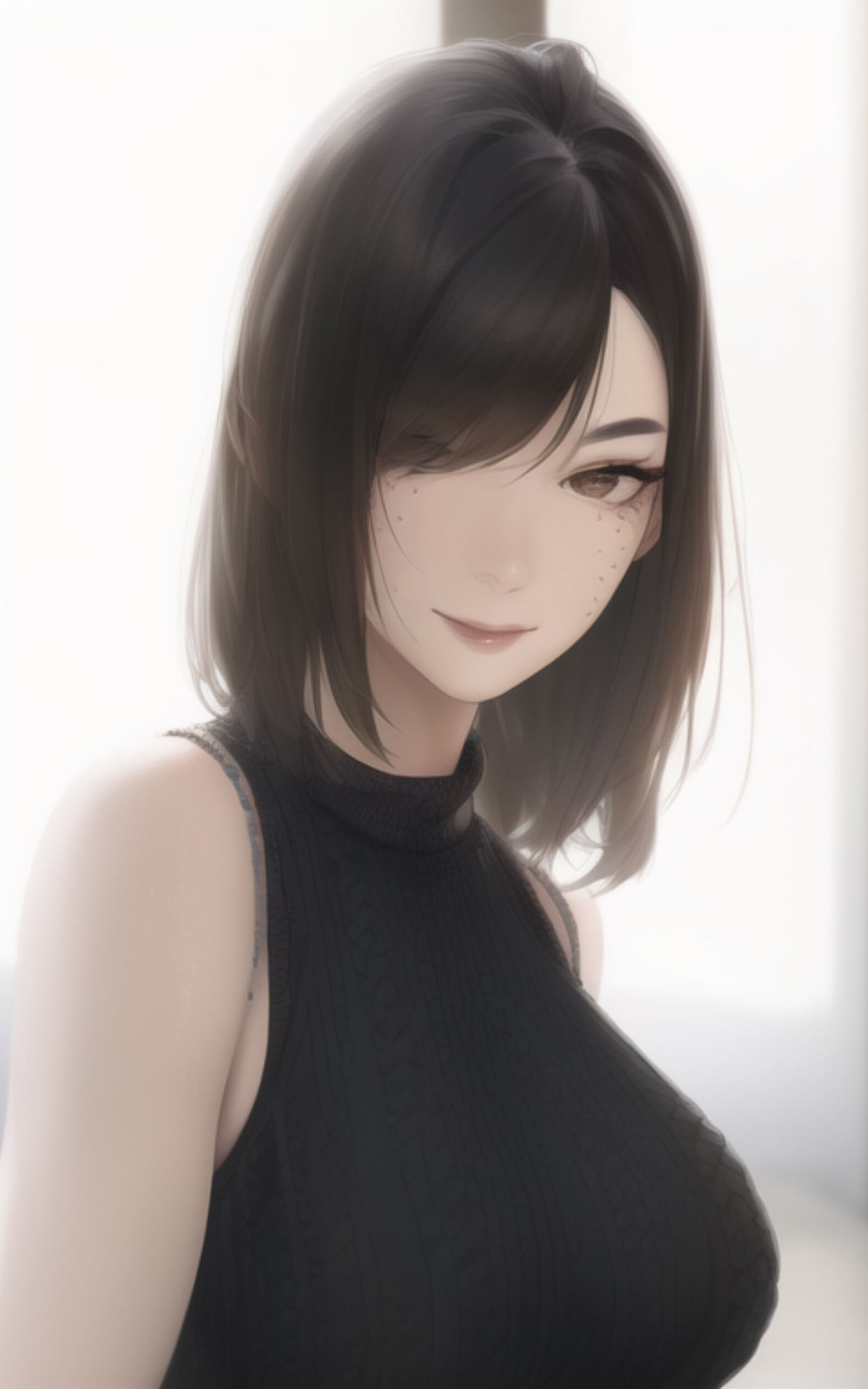 AI Fetich Album ＃1 ノースリーブニット×巨乳 サンプル1ページ目