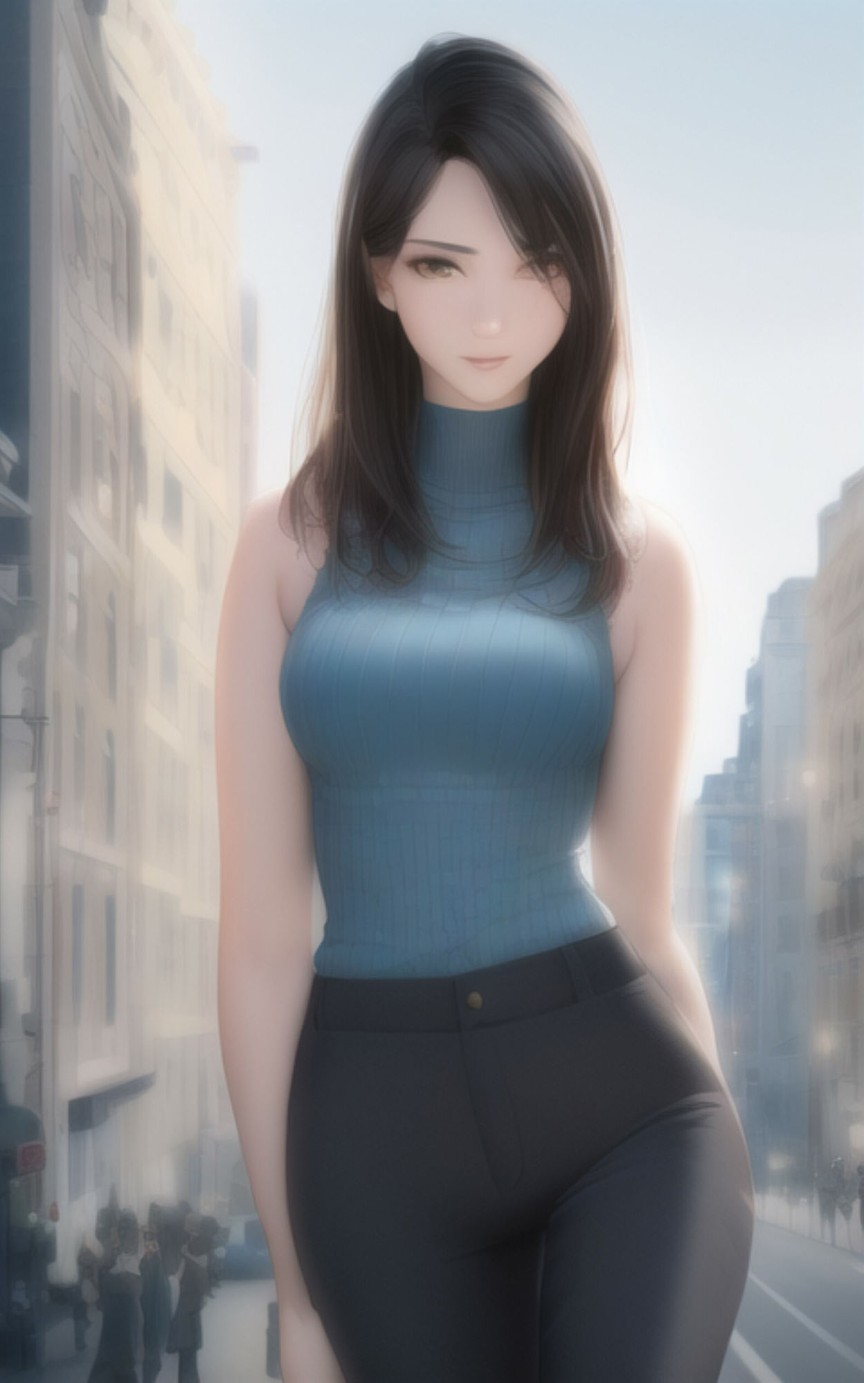 AI Fetich Album ＃1 ノースリーブニット×巨乳 サンプル6ページ目