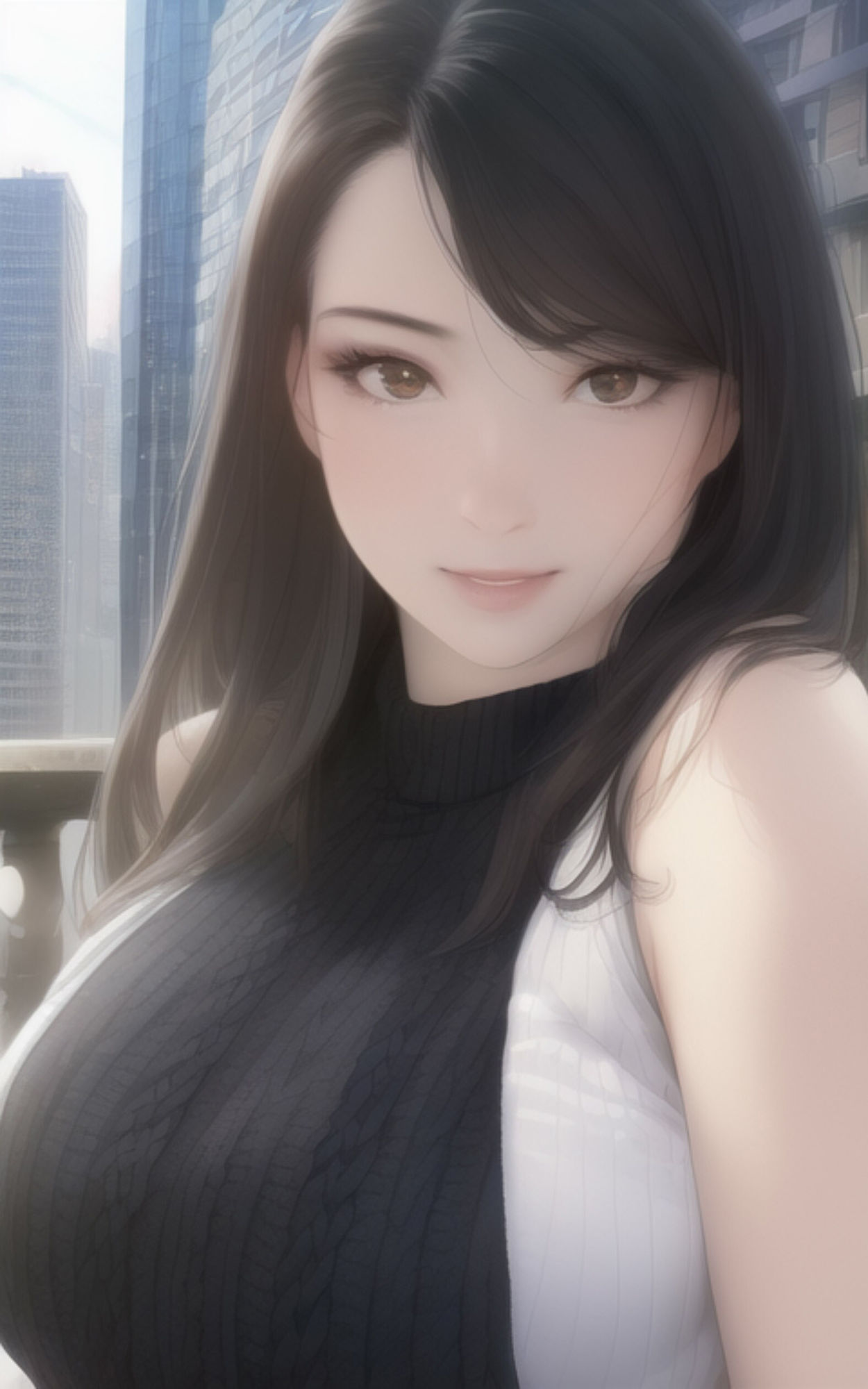 AI Fetich Album ＃1 ノースリーブニット×巨乳 サンプル7ページ目