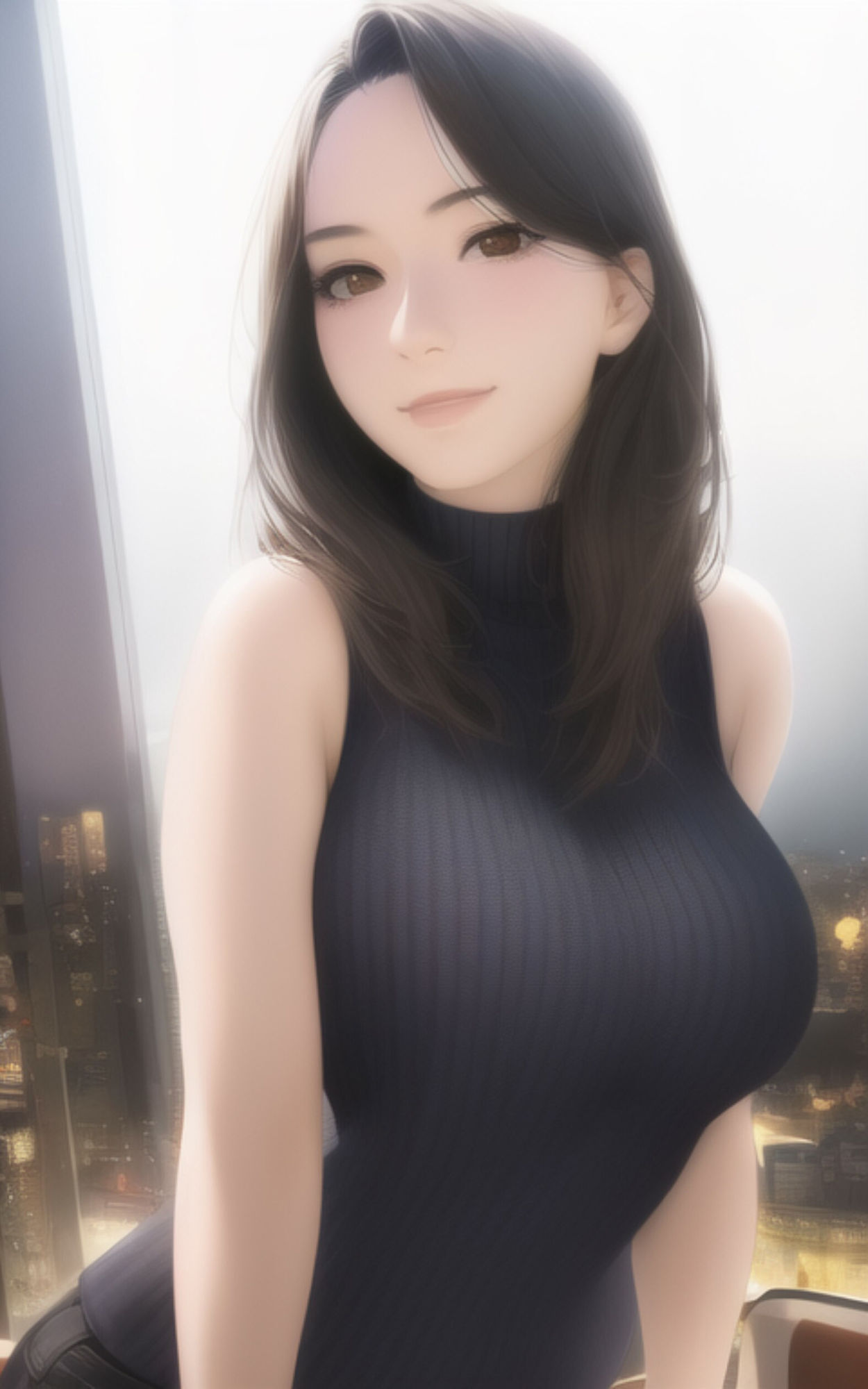 AI Fetich Album ＃1 ノースリーブニット×巨乳 サンプル9ページ目
