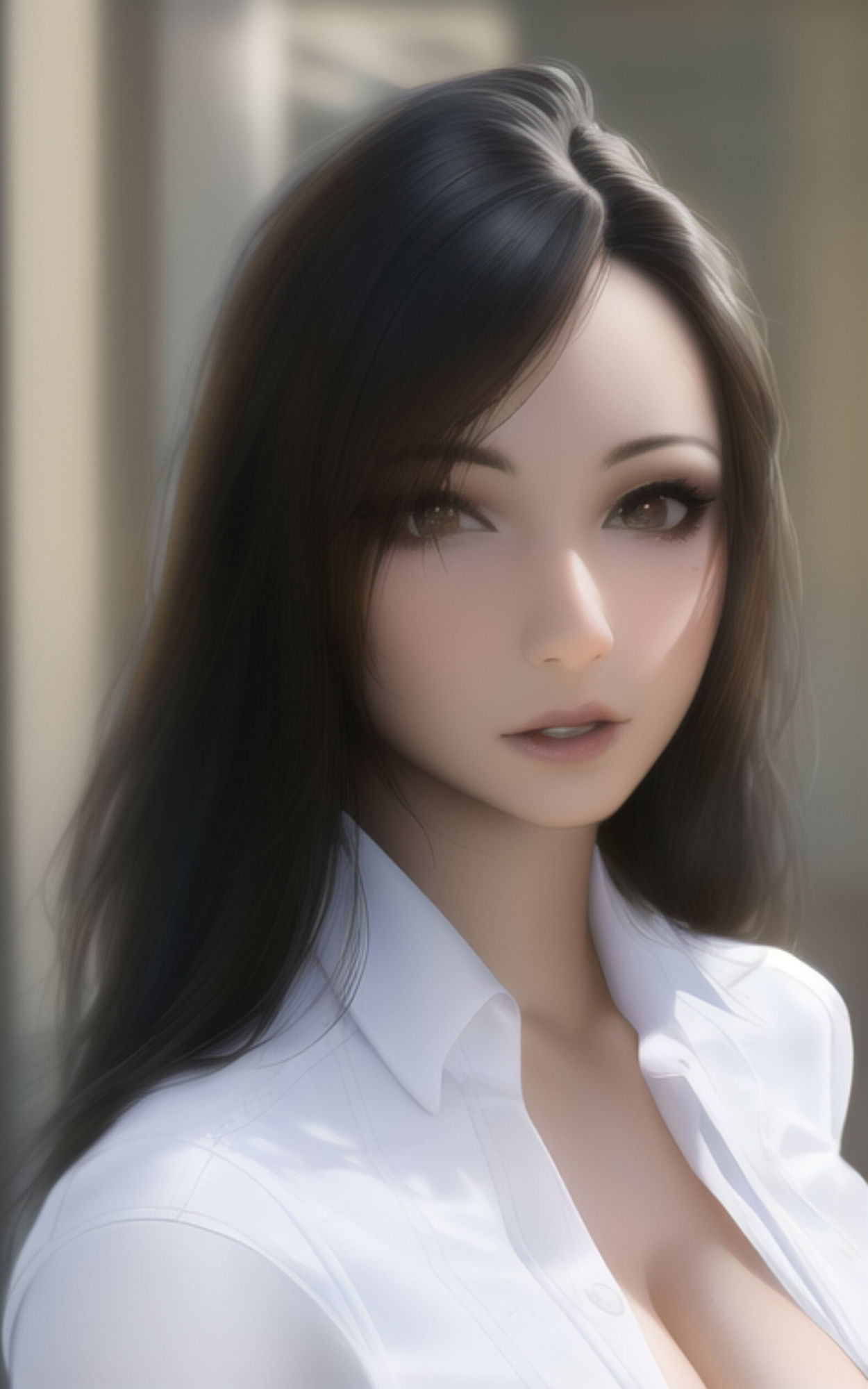 AI Fetich Album ＃2 白シャツ美女 サンプル2ページ目