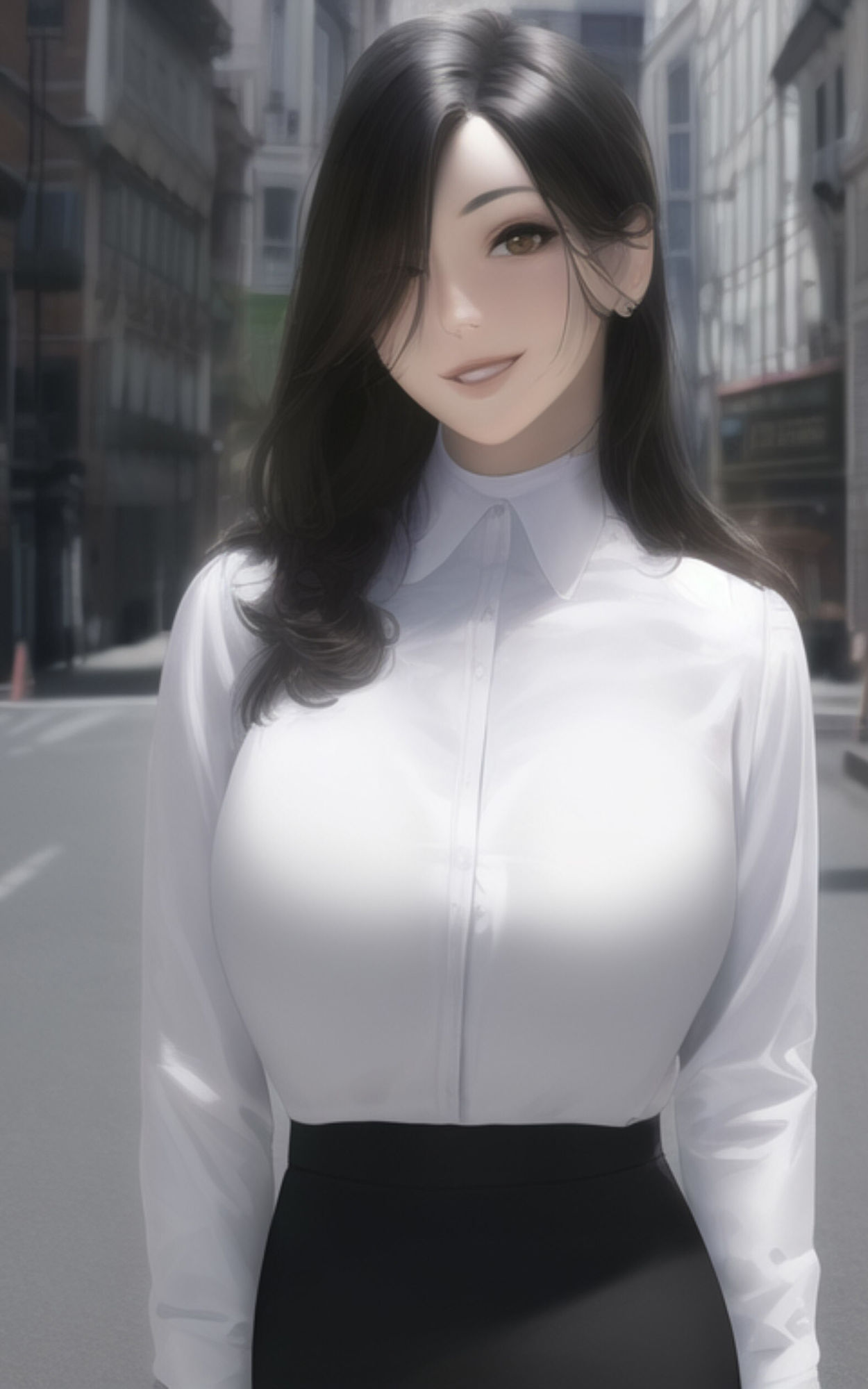AI Fetich Album ＃2 白シャツ美女 サンプル4ページ目