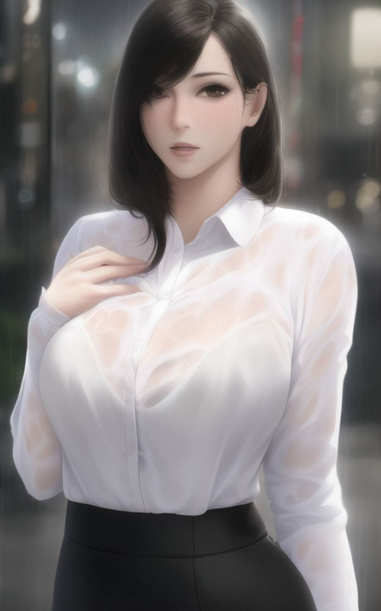 AI Fetich Album ＃2 白シャツ美女 サンプル7ページ目