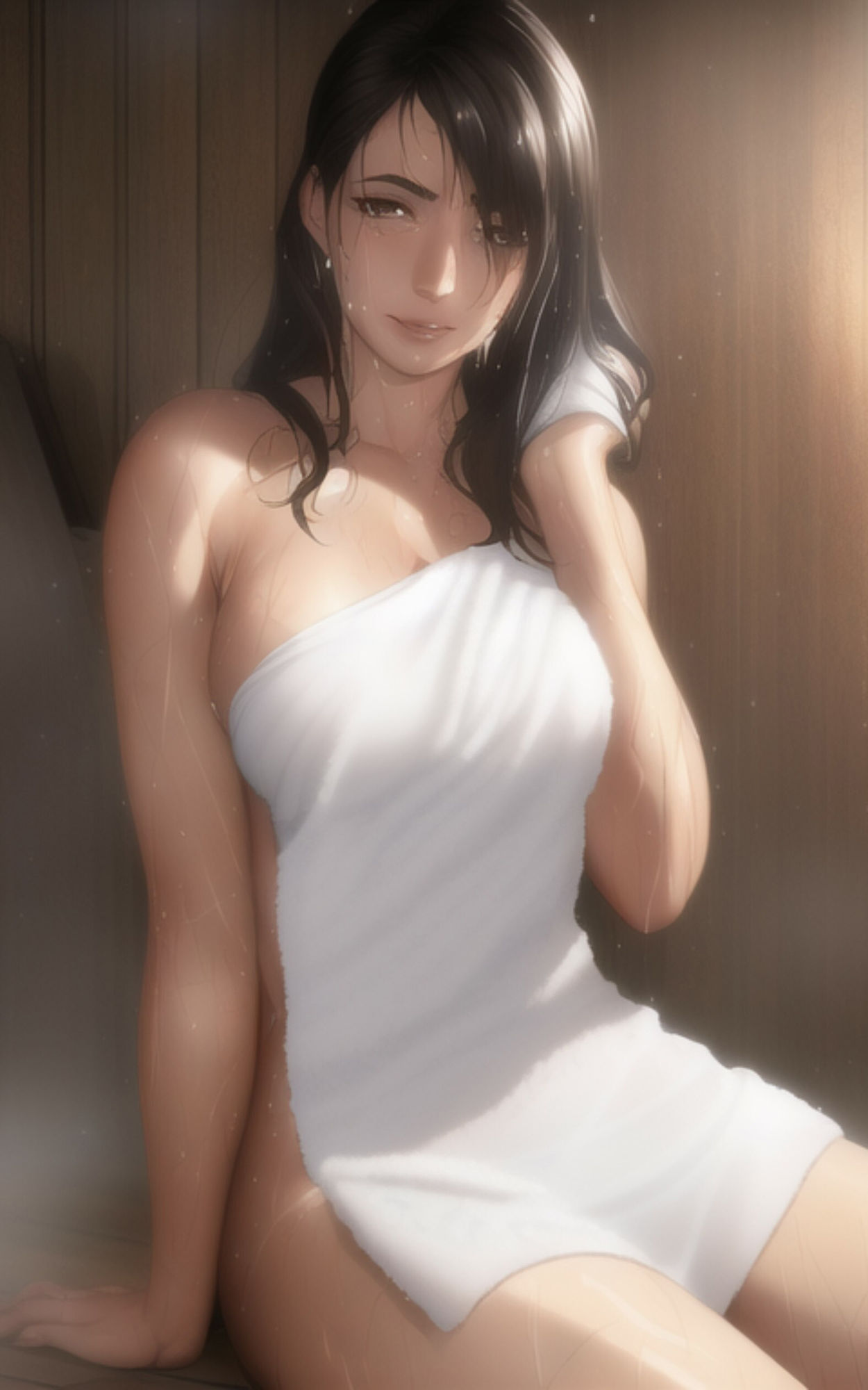AI Fetich Album ＃3 サウナ美女【AIグラビア写真集】 サンプル5ページ目
