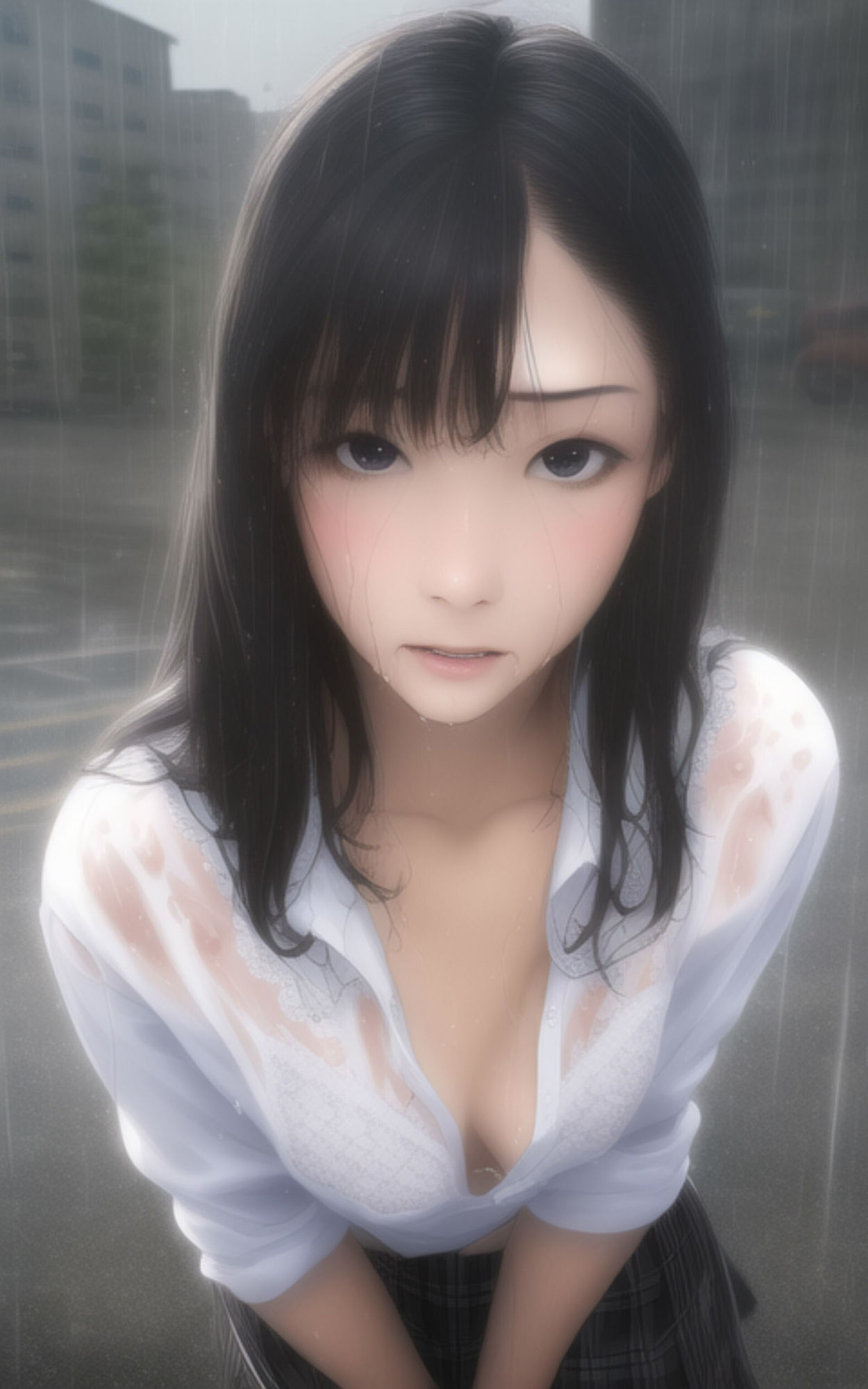 AI Fetich Album ＃10 びしょ濡れJK【AIグラビア写真集】 サンプル3ページ目