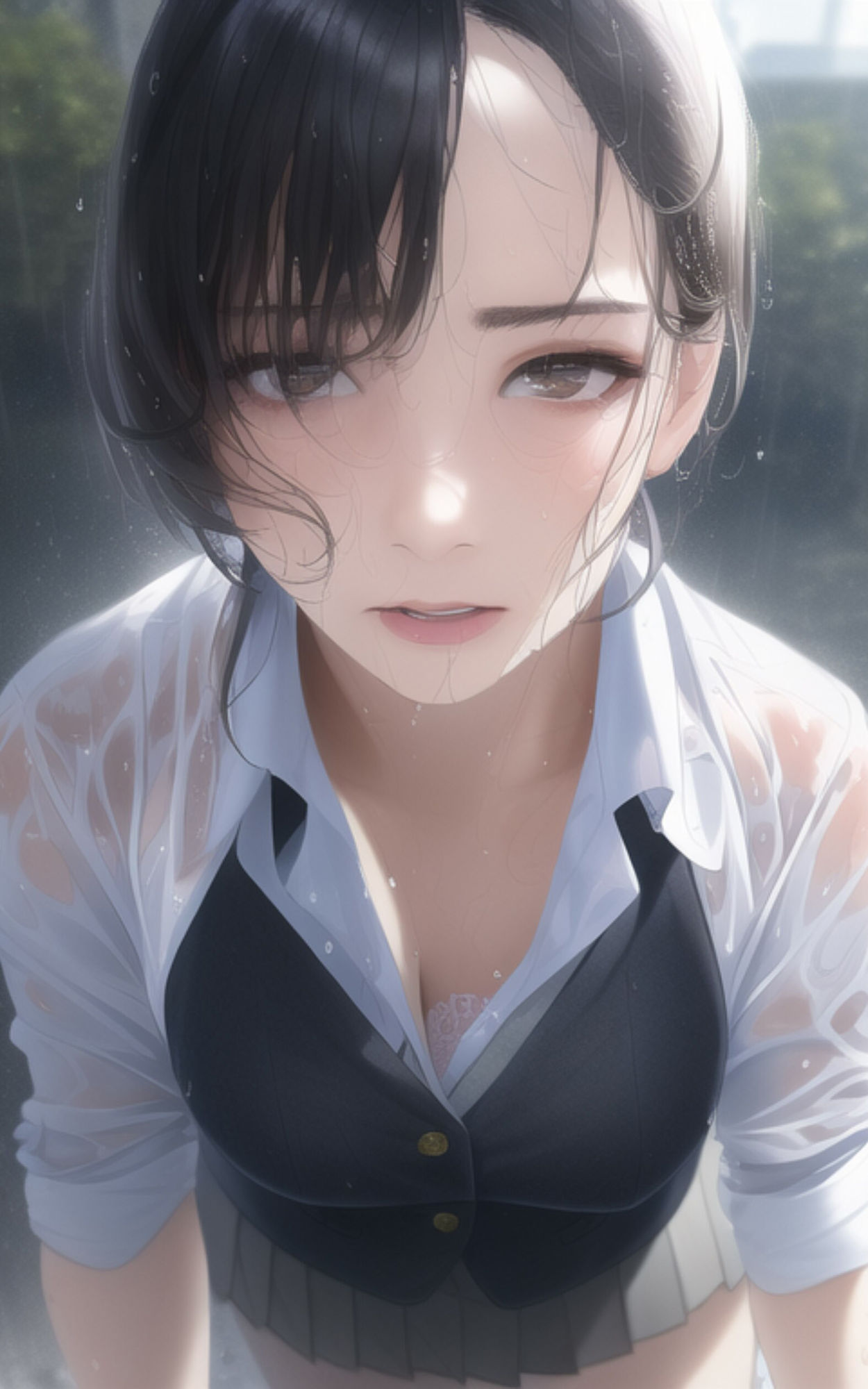 AI Fetich Album ＃10 びしょ濡れJK【AIグラビア写真集】 サンプル7ページ目