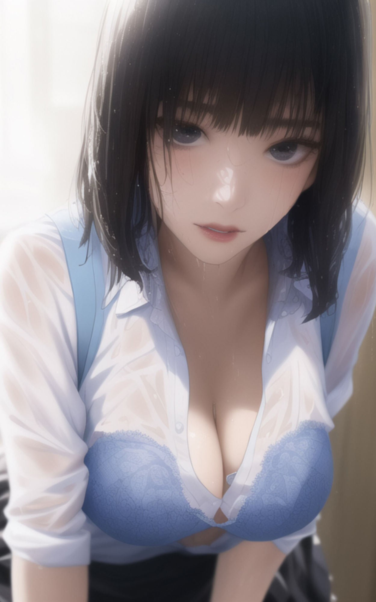 AI Fetich Album ＃10 びしょ濡れJK【AIグラビア写真集】 サンプル8ページ目