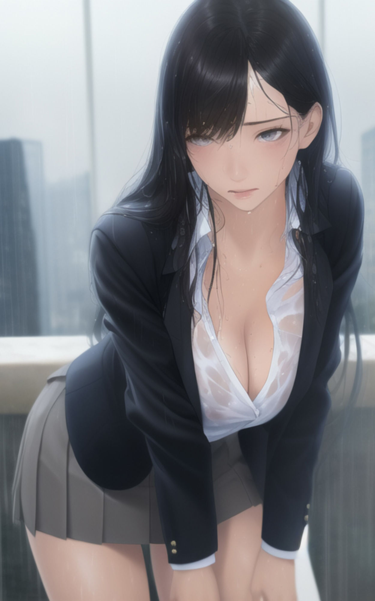 AI Fetich Album ＃10 びしょ濡れJK【AIグラビア写真集】 サンプル9ページ目