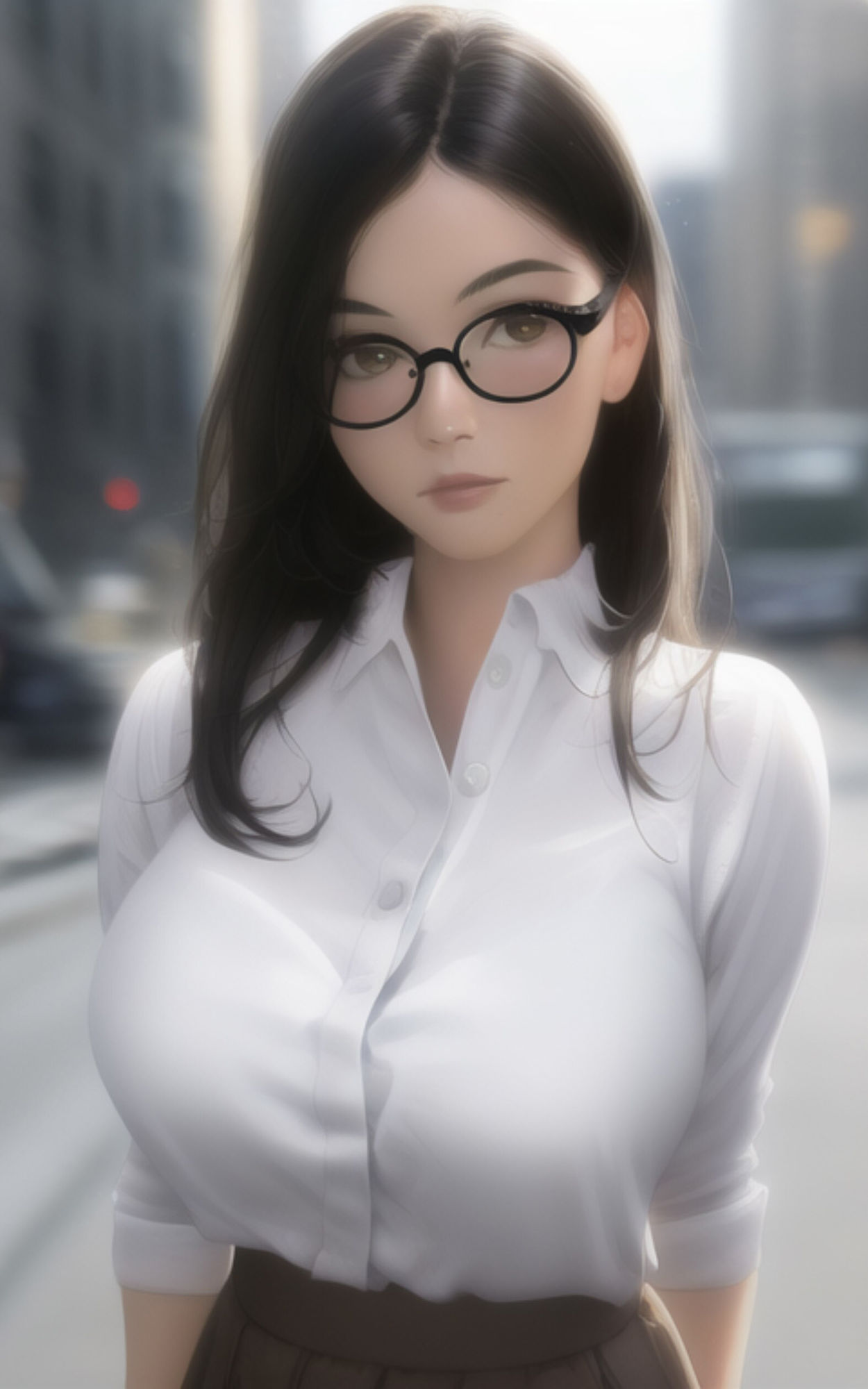 AI Fetich Album ＃6 メガネ女子【AIグラビア写真集】 サンプル1ページ目