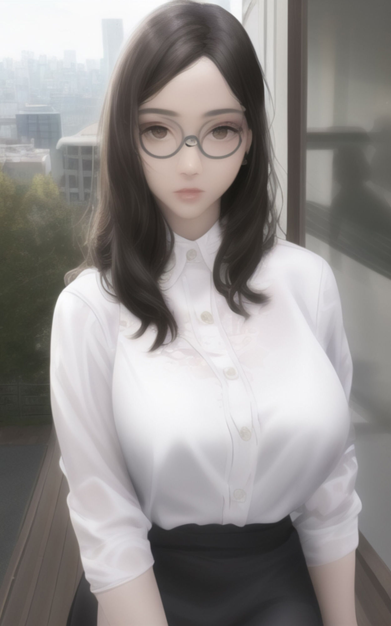 AI Fetich Album ＃6 メガネ女子【AIグラビア写真集】 サンプル3ページ目