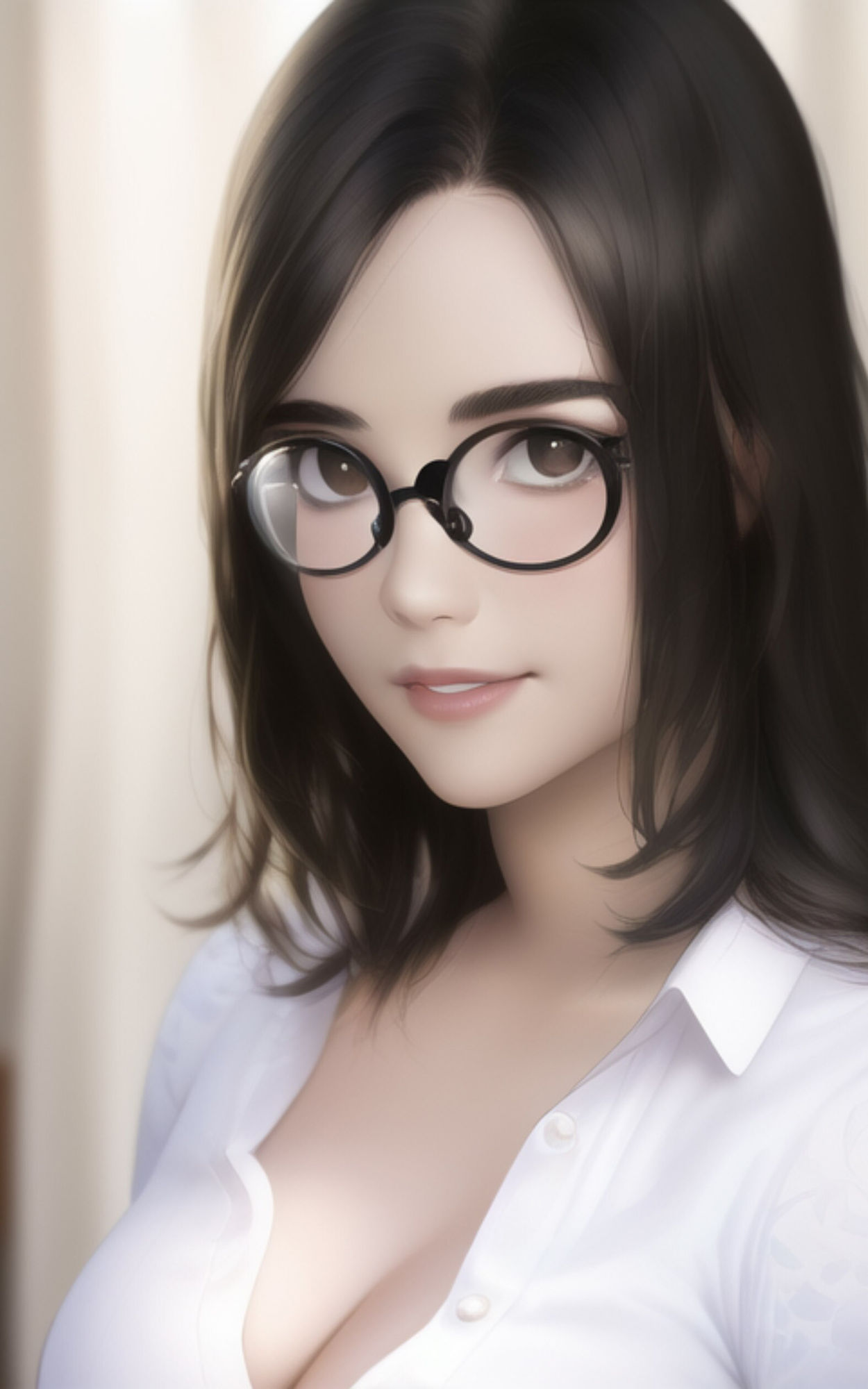 AI Fetich Album ＃6 メガネ女子【AIグラビア写真集】 サンプル8ページ目