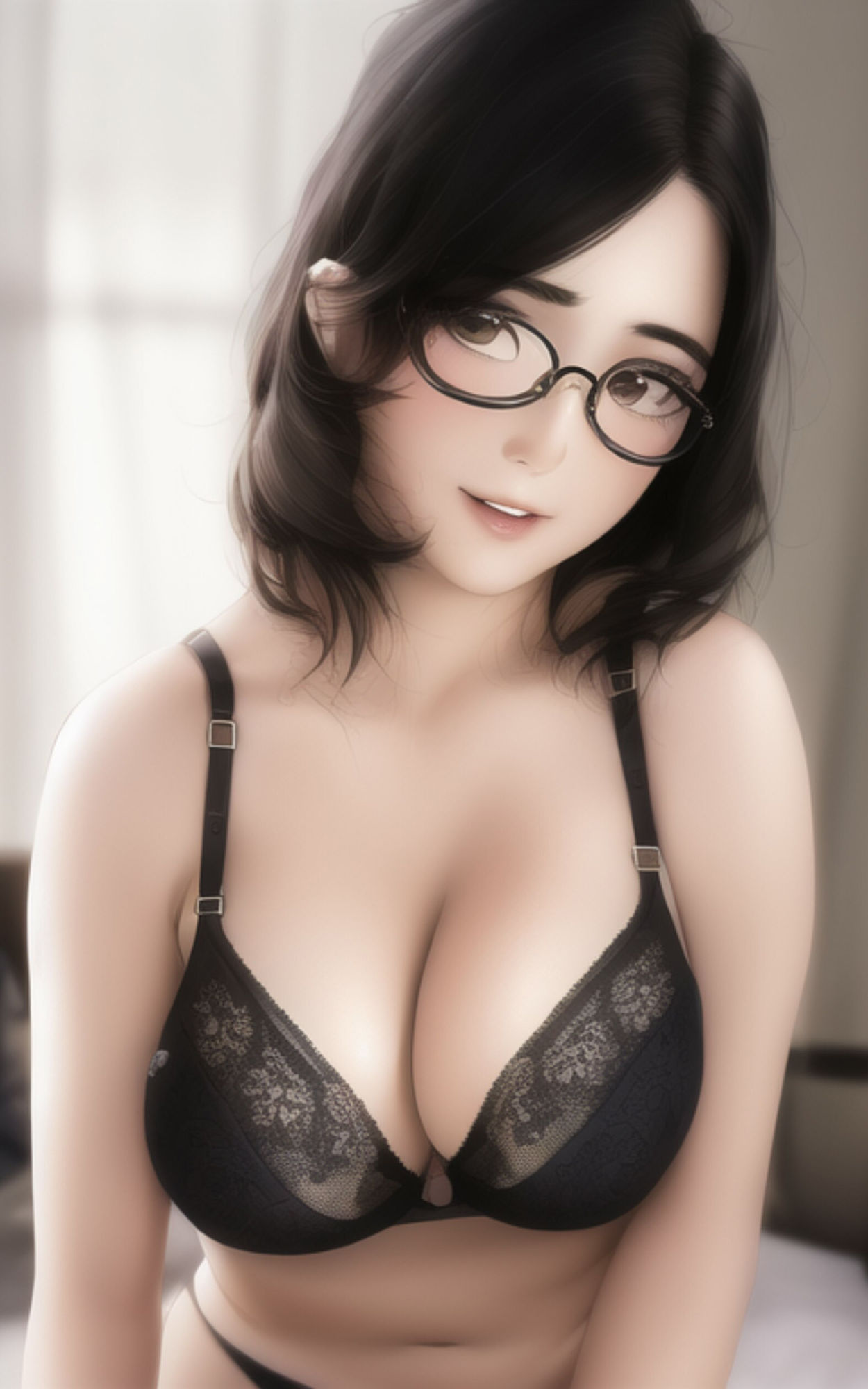 AI Fetich Album ＃6 メガネ女子【AIグラビア写真集】 サンプル10ページ目