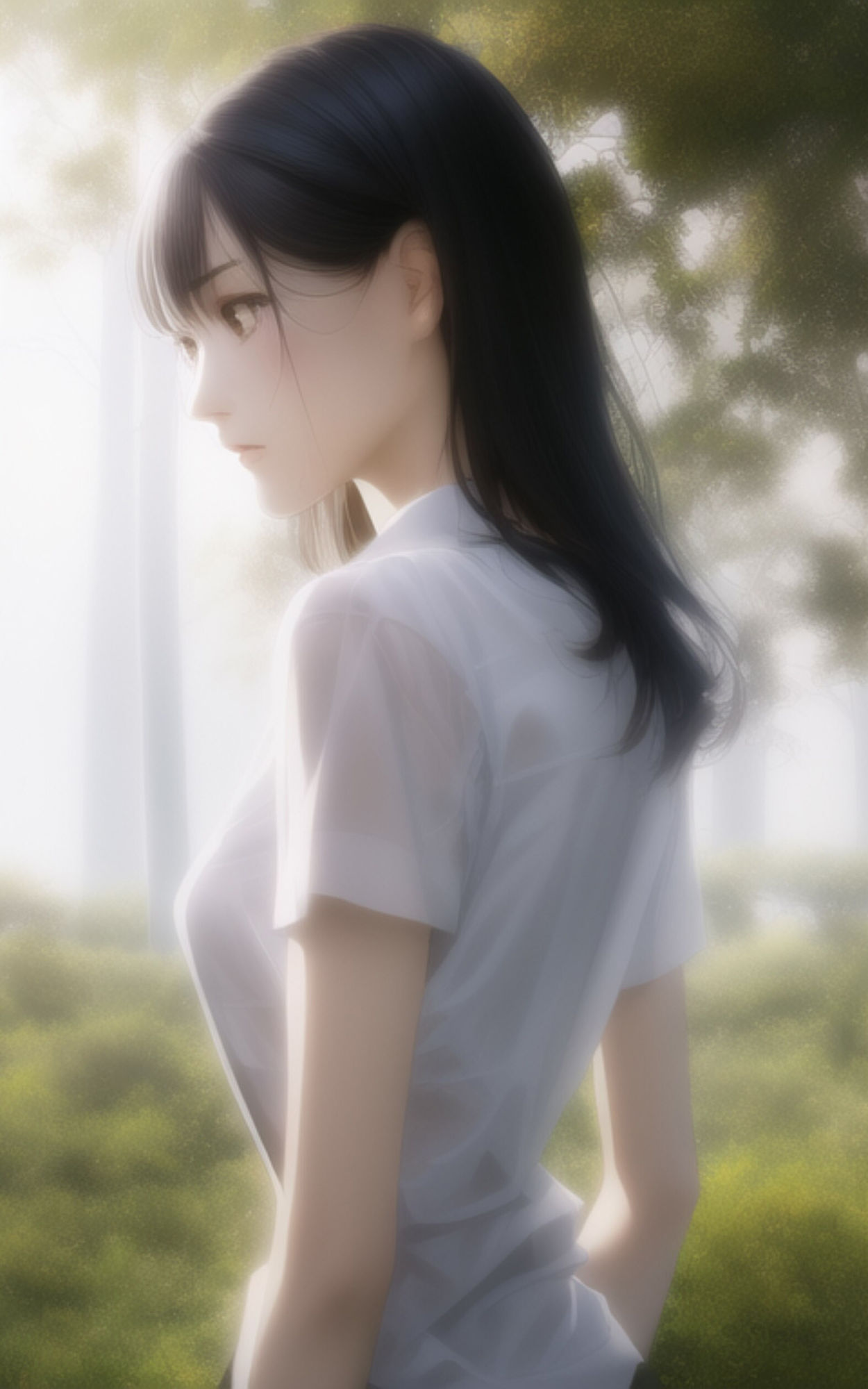 AI Fetich Album ＃12 外で脱いじゃう美女たち【AIグラビア写真集】 サンプル1ページ目