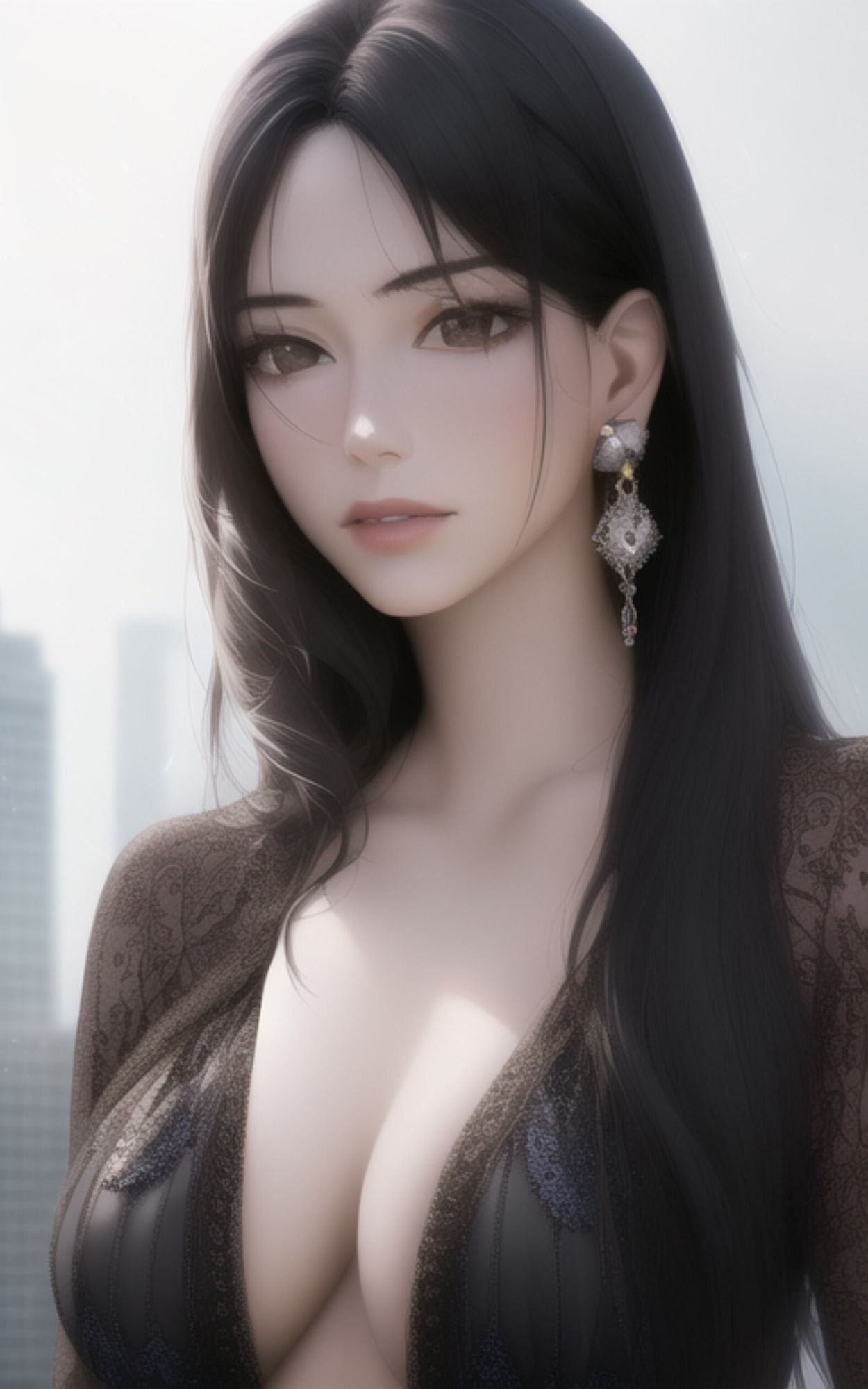 AI Fetich Album ＃15 イヤリング美女【AIグラビア写真集】 サンプル2ページ目