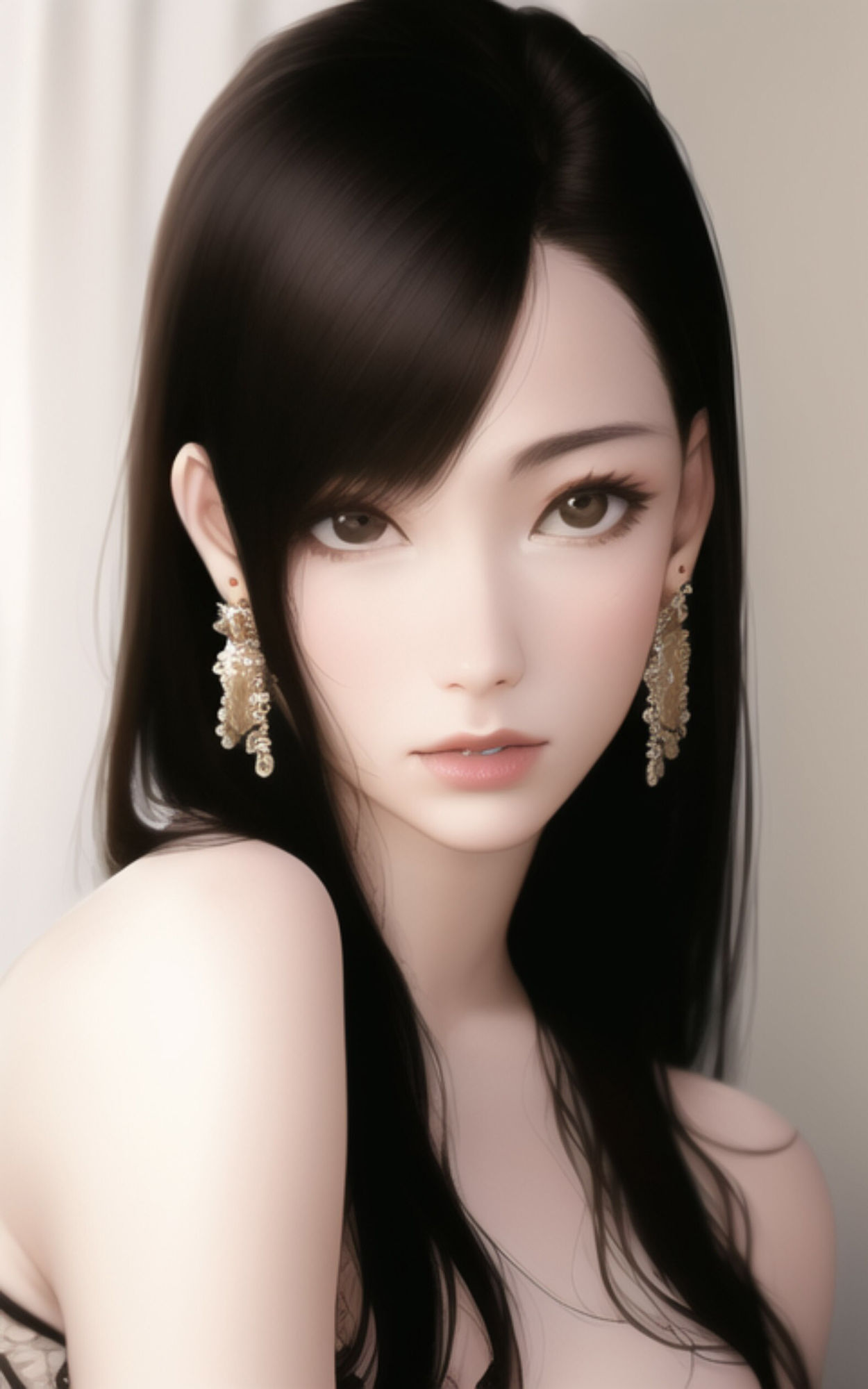 AI Fetich Album ＃15 イヤリング美女【AIグラビア写真集】 サンプル6ページ目